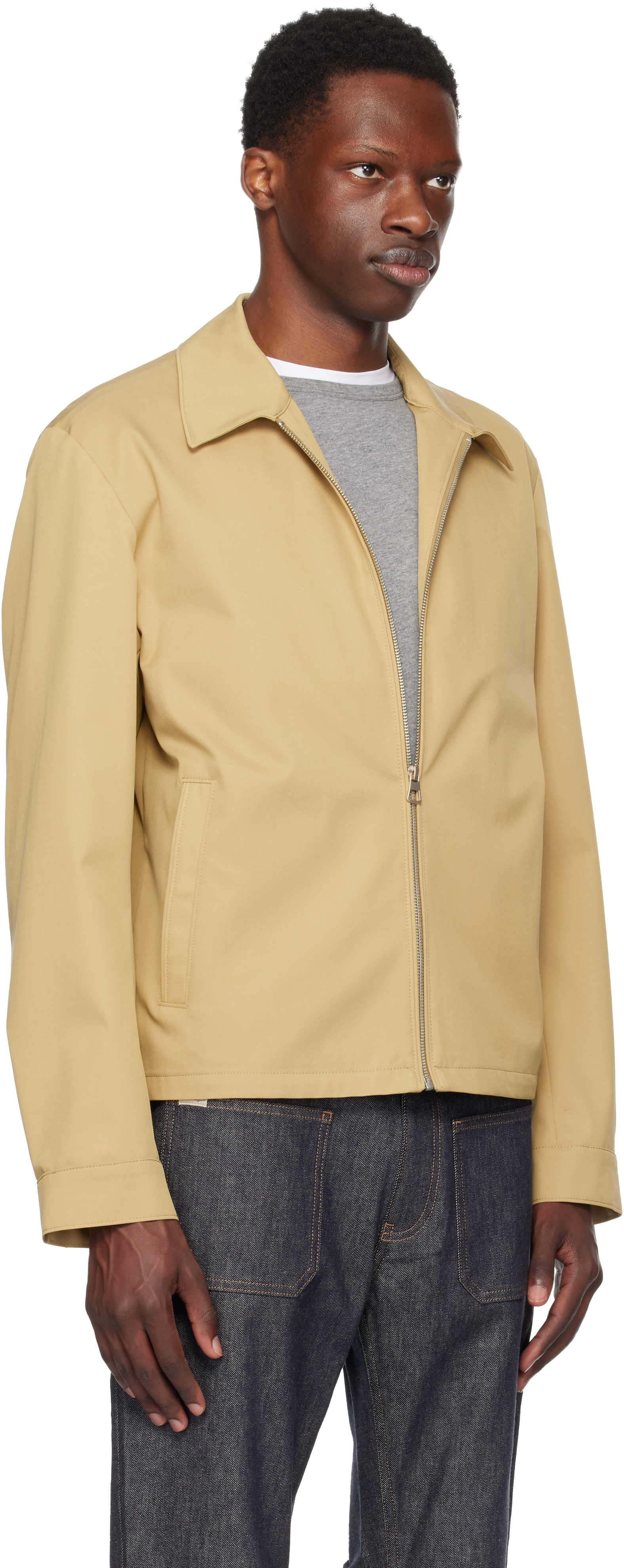 Hugo Boss Beige Beckham Edition Zipped Jacket