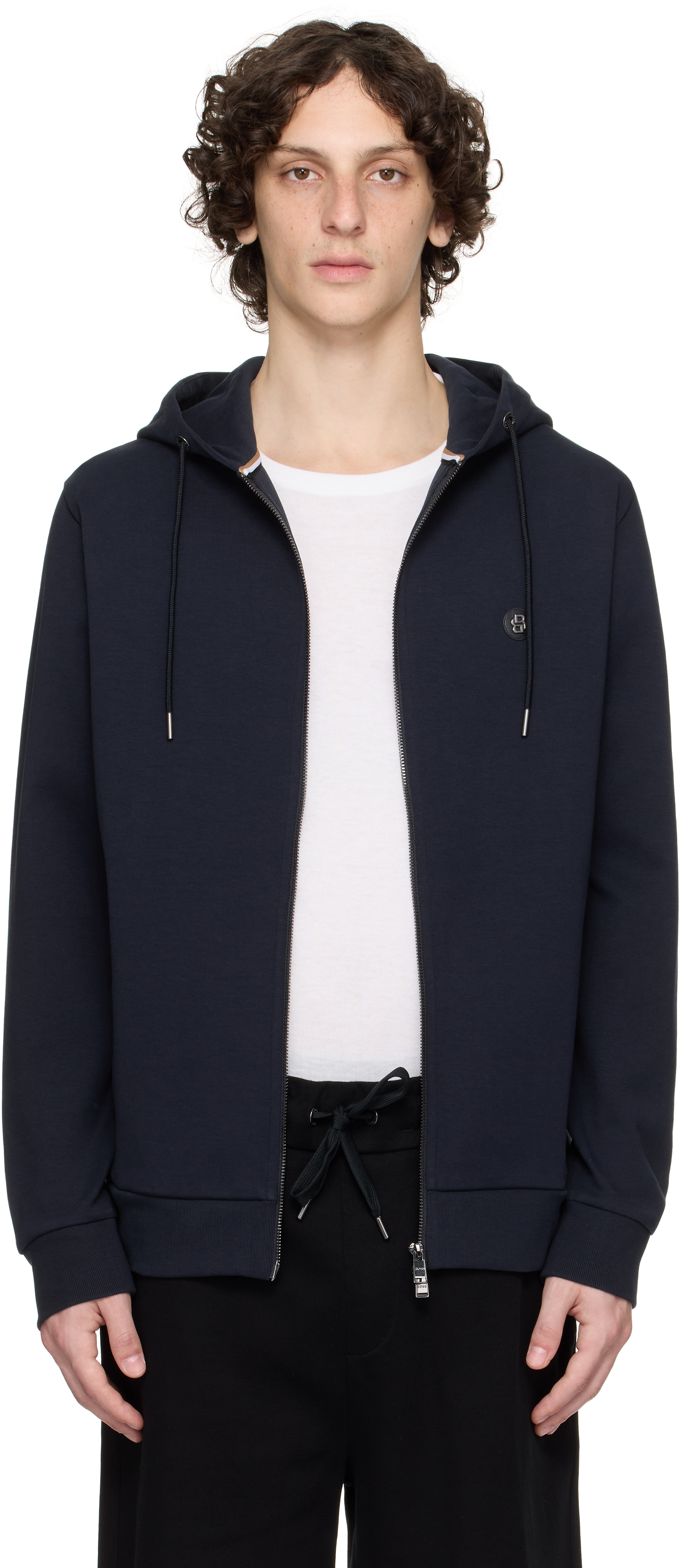 Navy Zip Hoodie