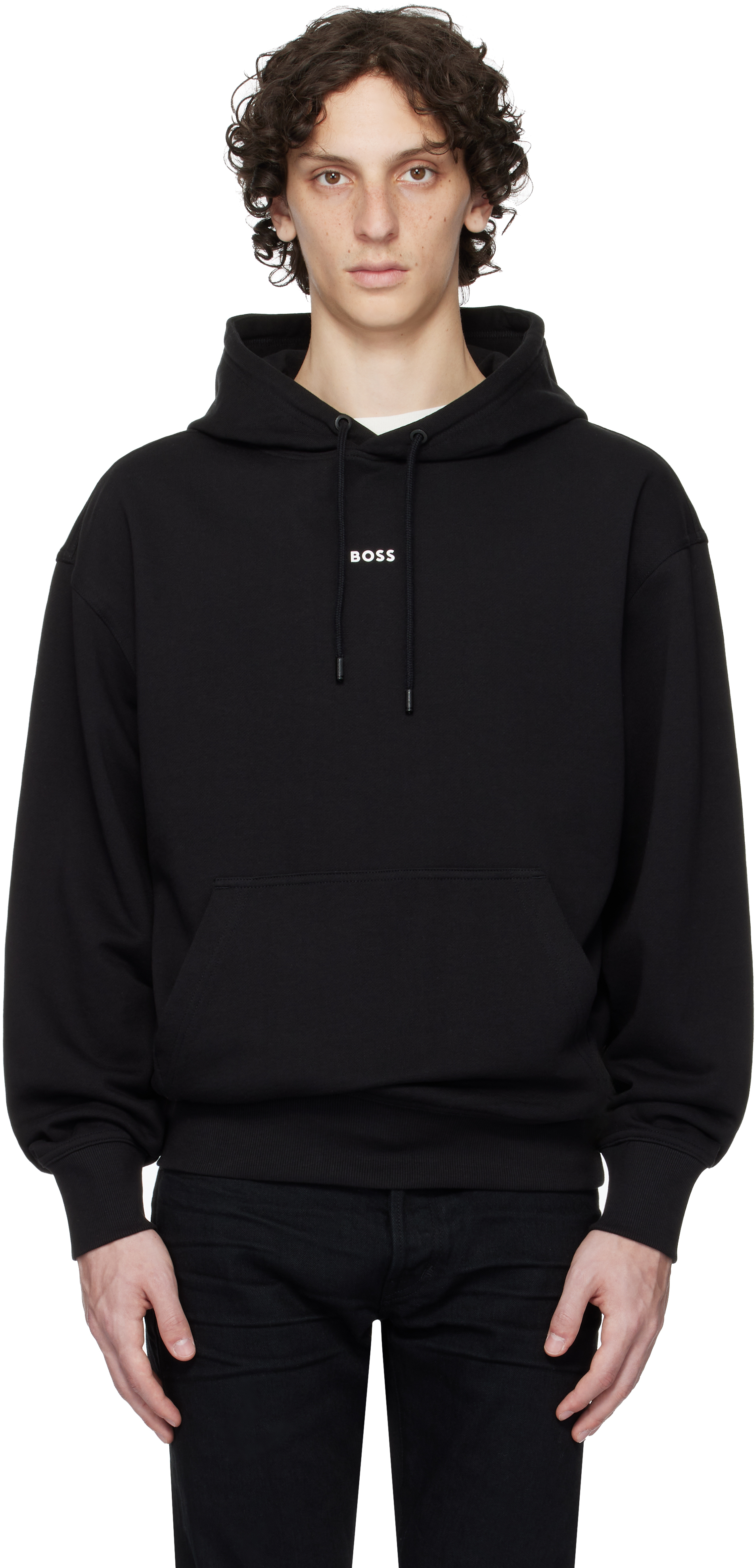 Hugo Boss Dapo Logo-print Drawstring Hoodie