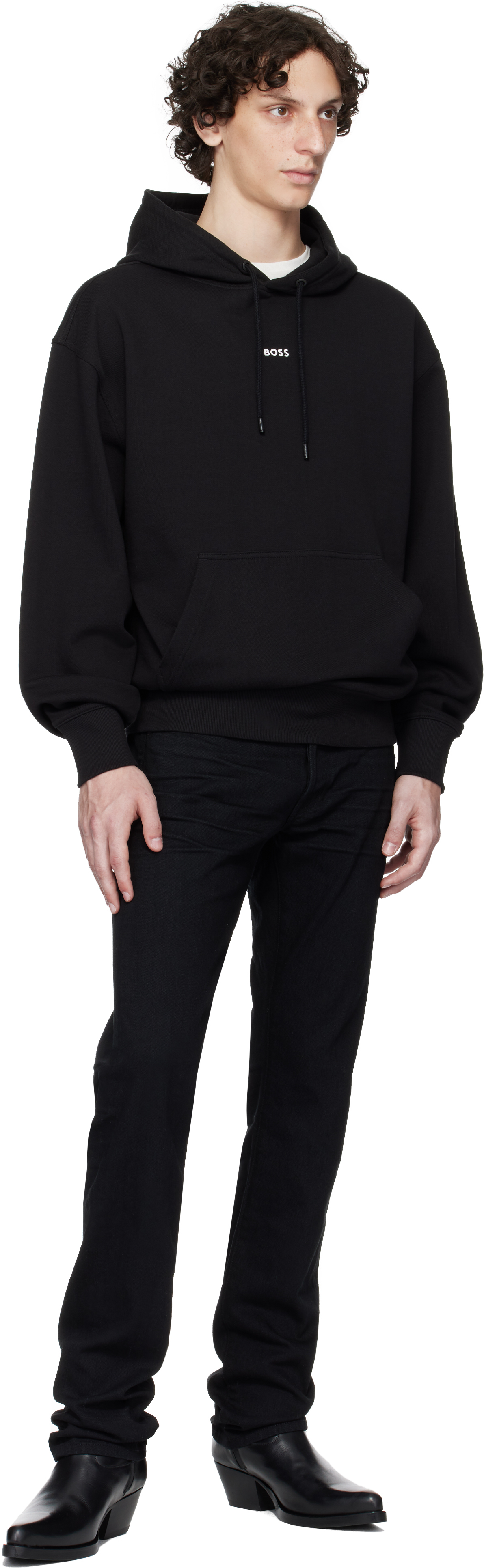 Hugo Boss Dapo Logo-print Drawstring Hoodie