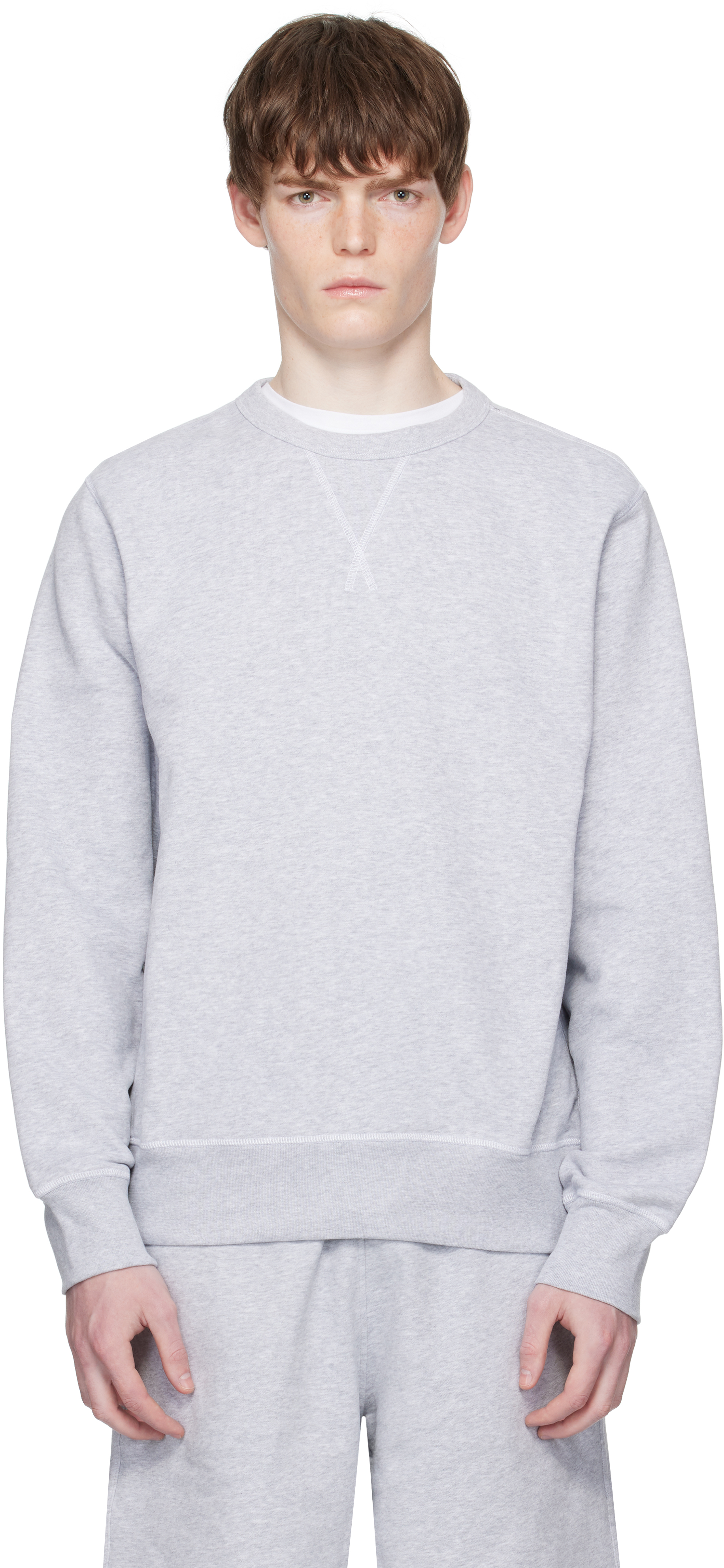Gray BECKHAM Edition Mercerised Cotton Terry Sweatshirt