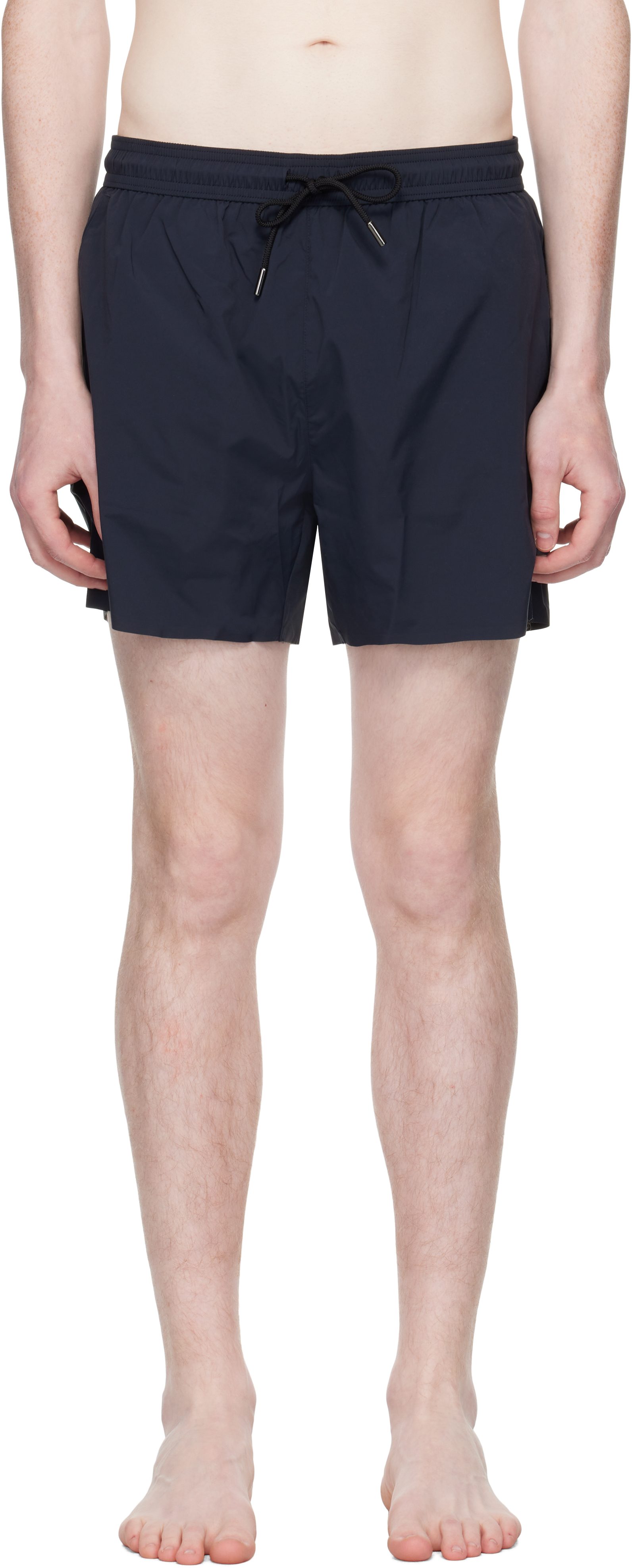 Navy BECKHAM Edition Soft-Touch Swim Shorts
