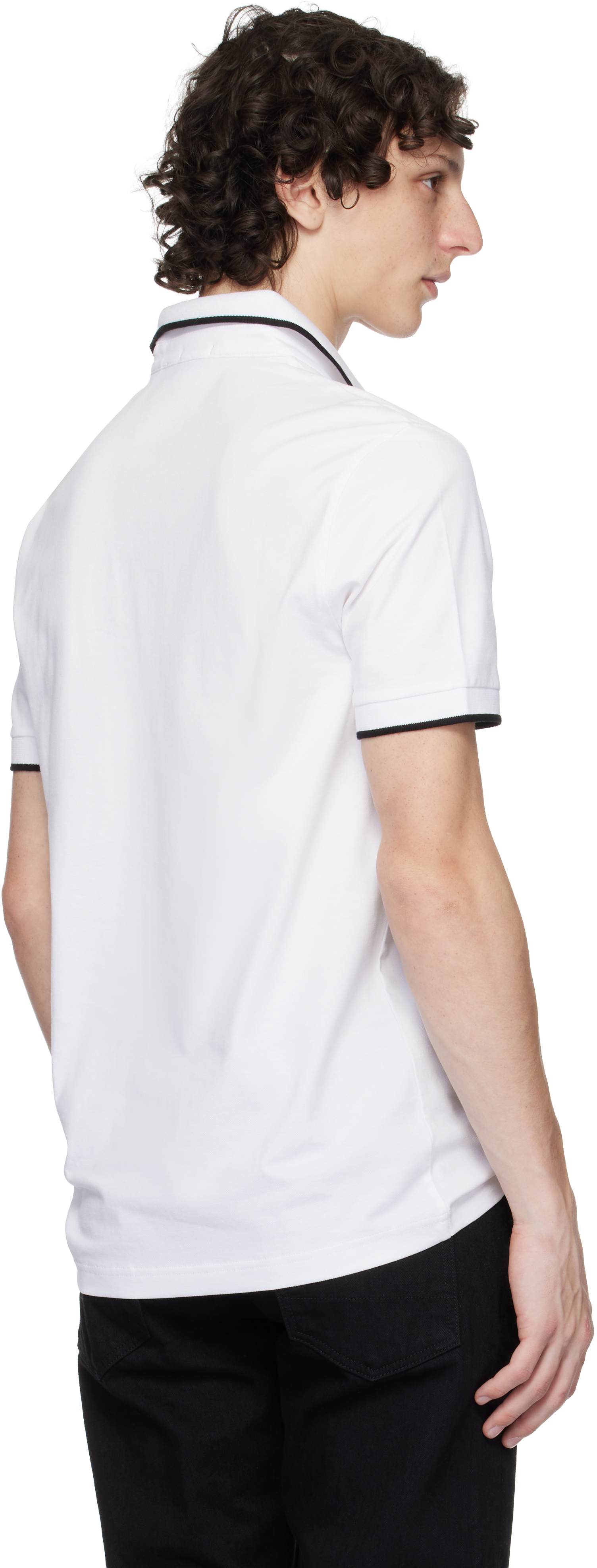 Hugo Boss Boss Parlay 190 Polo T Shirt White In Brown