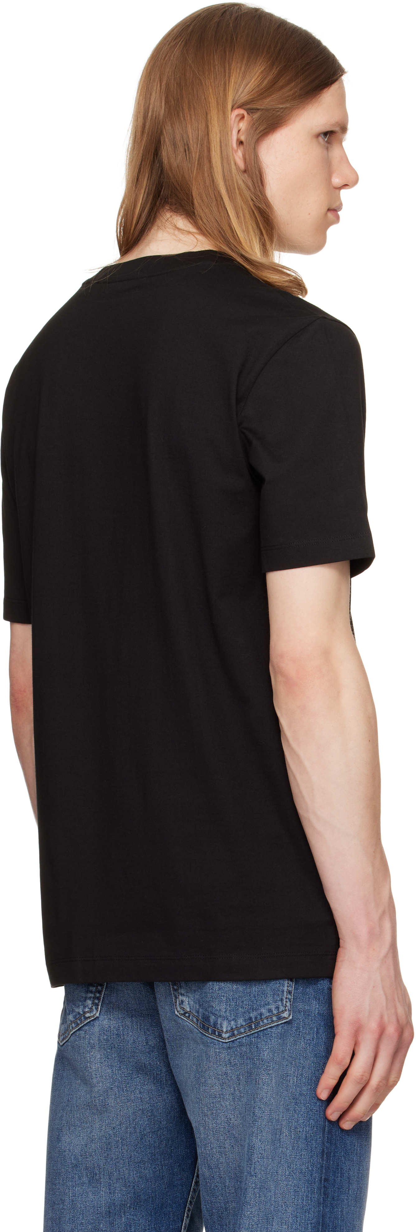 Hugo Boss Boss Tiburt 354 Logo Print T Shirt In Black | ModeSens