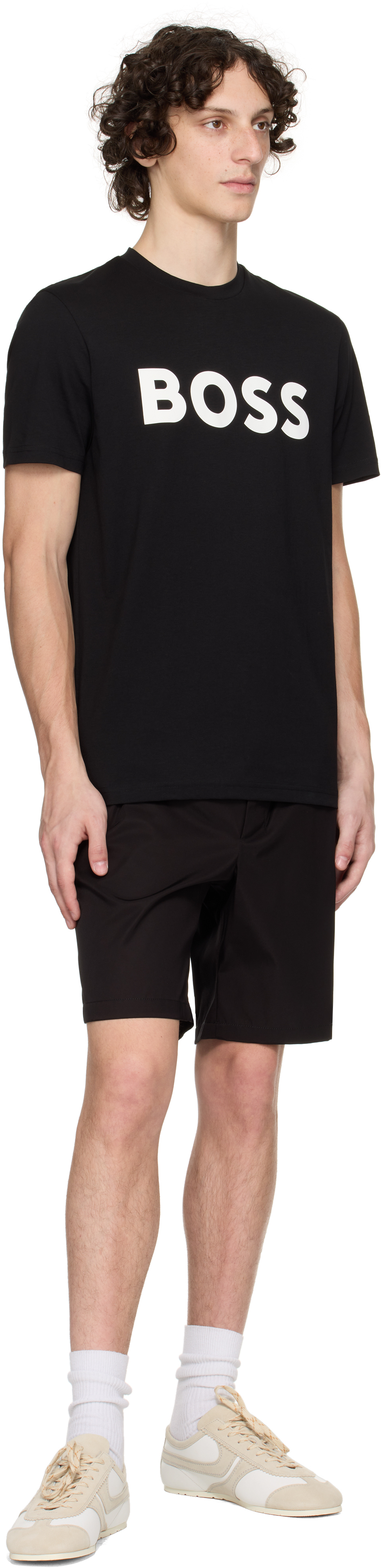 Hugo Boss Boss Tshirt Tiburt In Black
