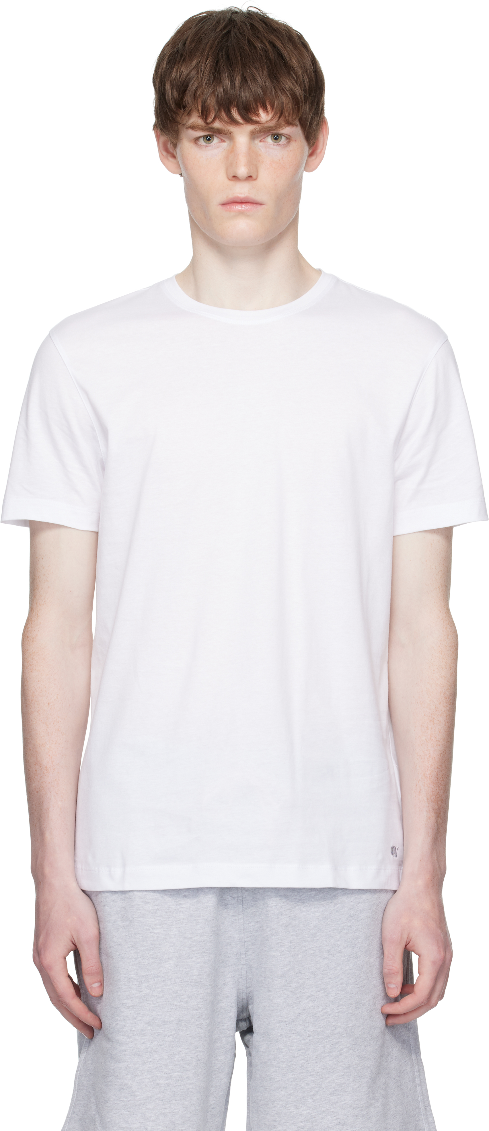 White BECKHAM Edition Mercerised Cotton T-shirt
