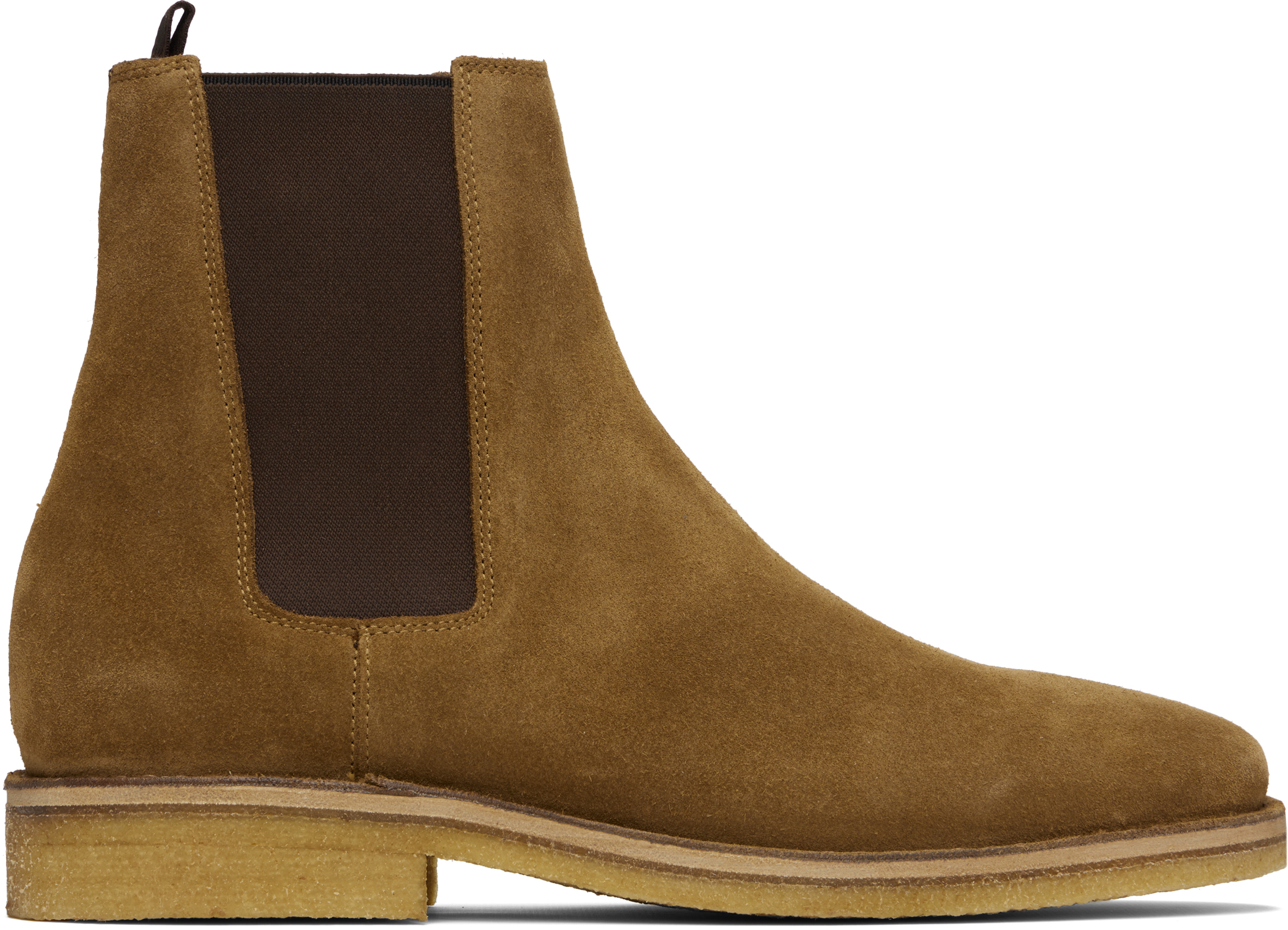 Beige BECKHAM Edition Suede Chelsea Boots