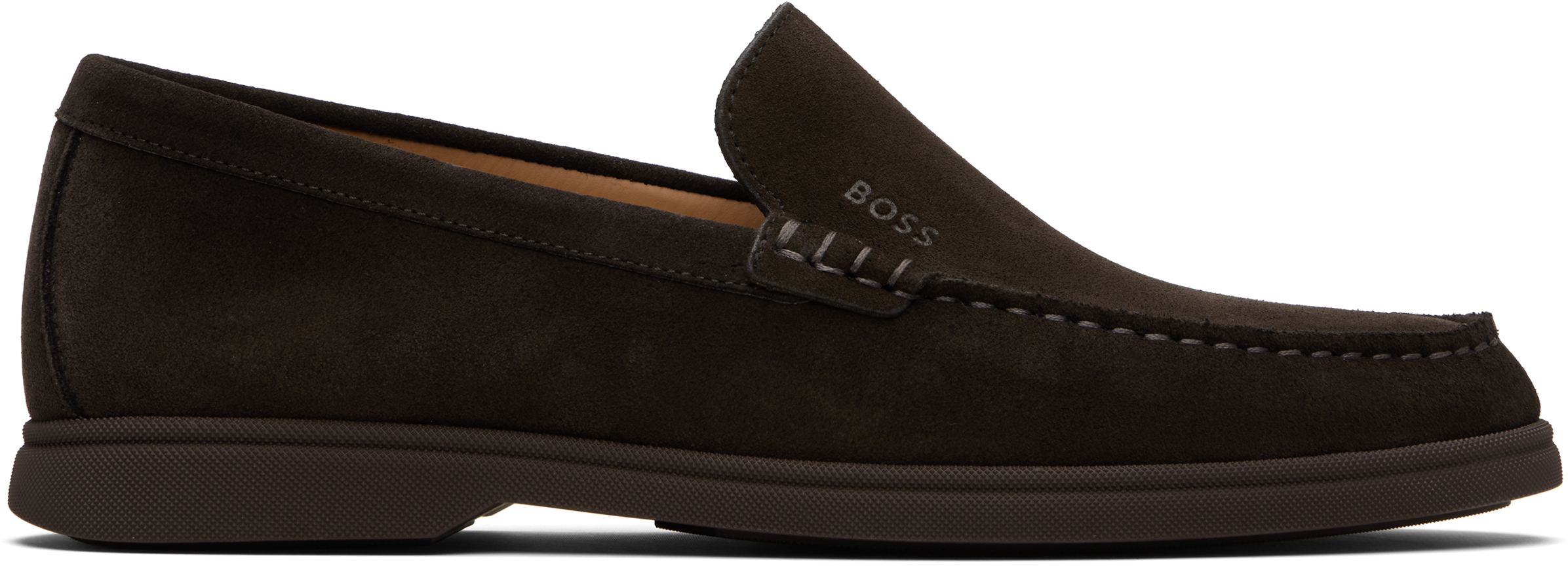 BOSS Brown Suede Loafers