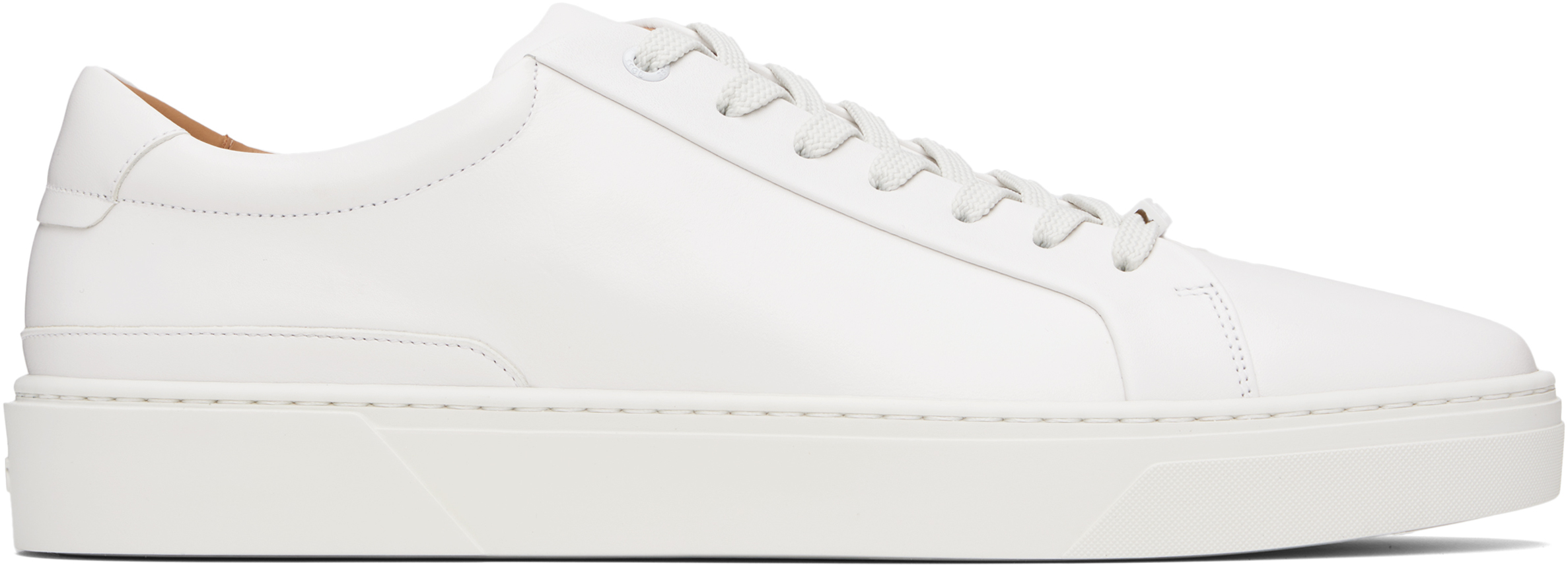 BOSS Gary ロートップスニーカー バーニッシュレザー BOSS - Gary ロートップスニーカー バーニッシュレザー - ダーク