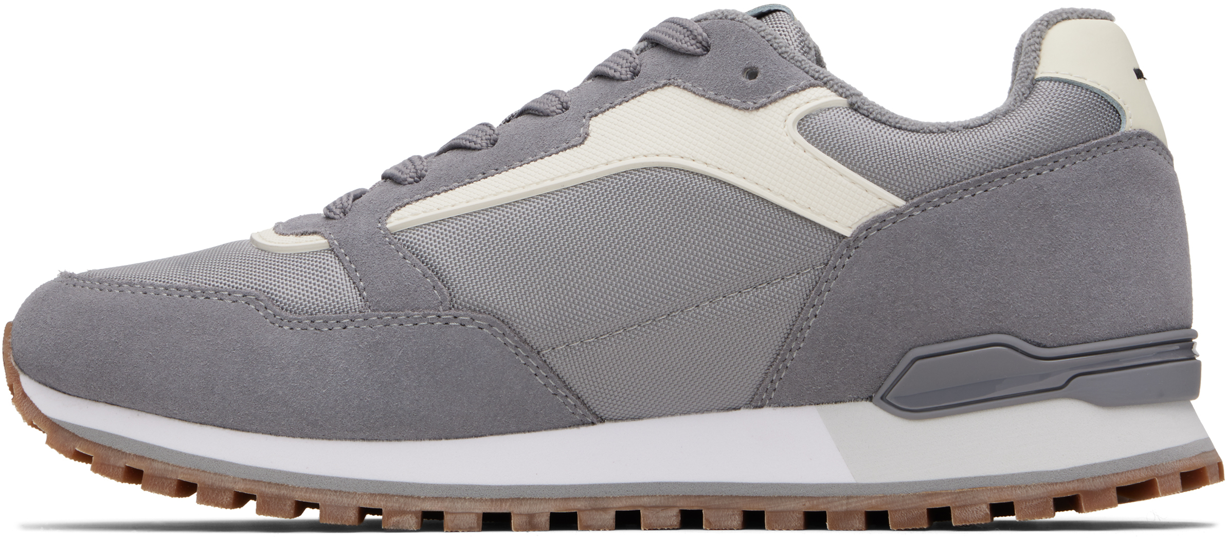 Hugo Boss Gray Suede Sneakers