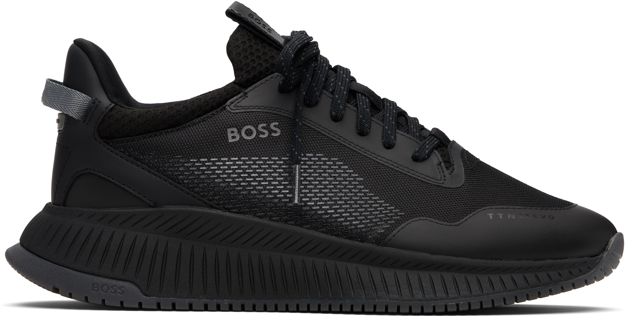 Black 'TTNM Evo' Knitted Sneakers