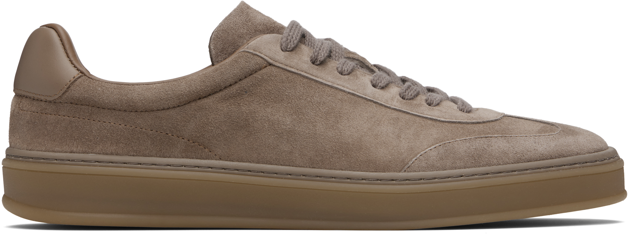 Brown BECKHAM Edition Low-Top Suede Sneakers
