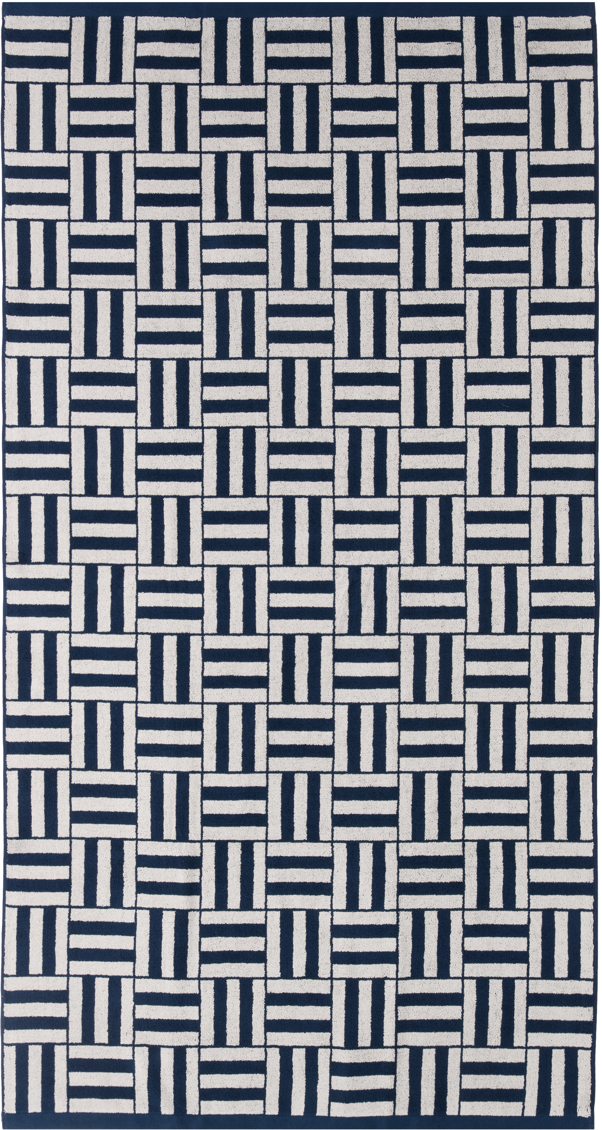 Baina Navy & Gray Willis Pool Towel