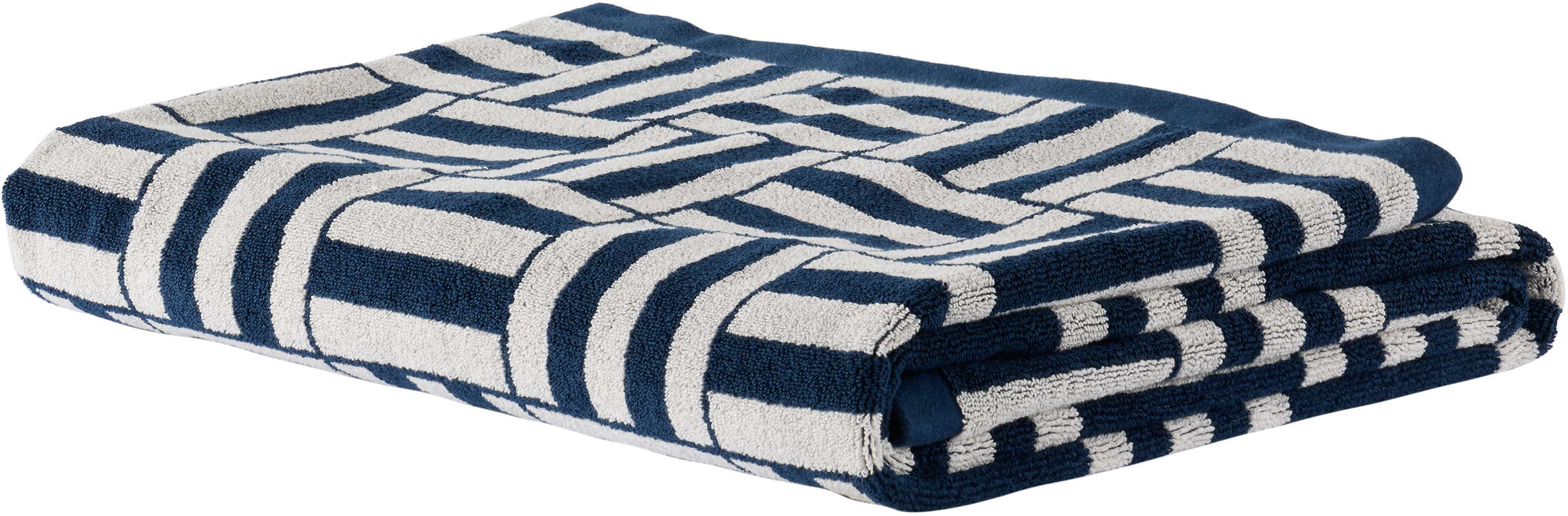 Baina Navy & Gray Willis Pool Towel