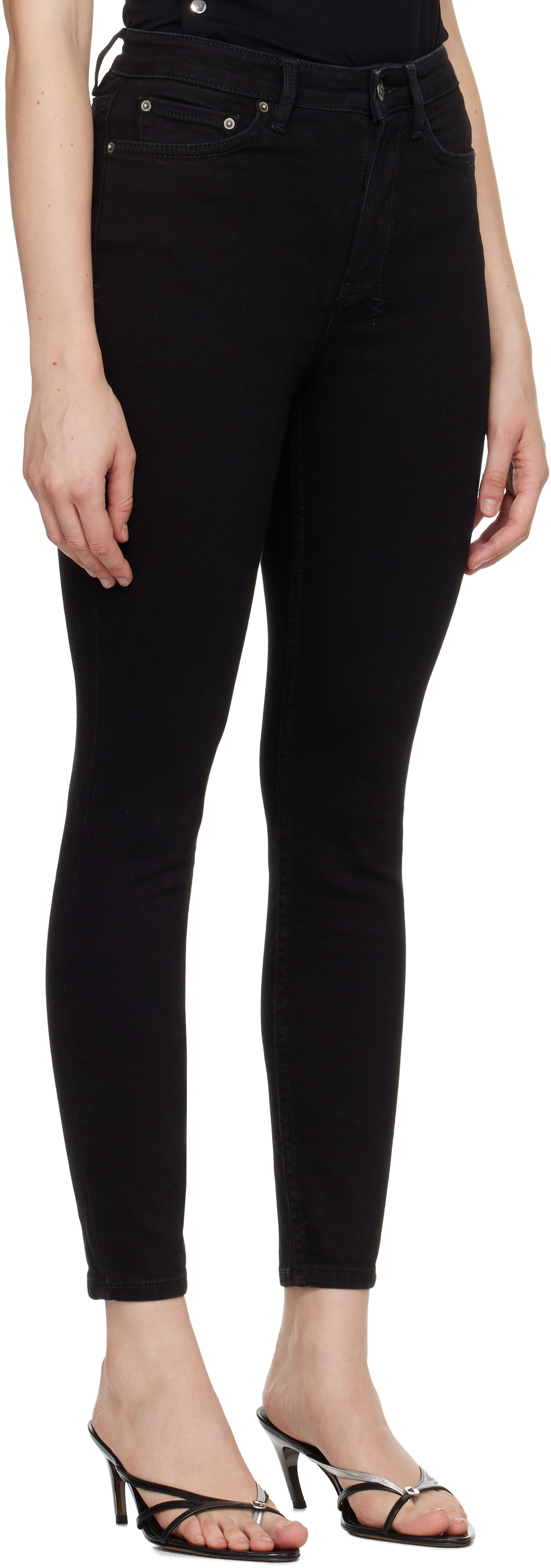 Ksubi Black Hi N Wasted Jeans In Black