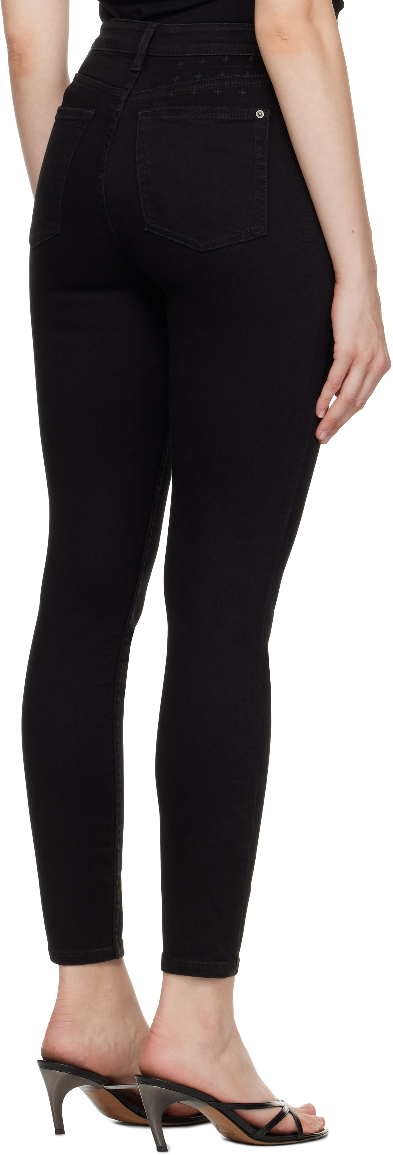 Ksubi Black Hi N Wasted Jeans In Black