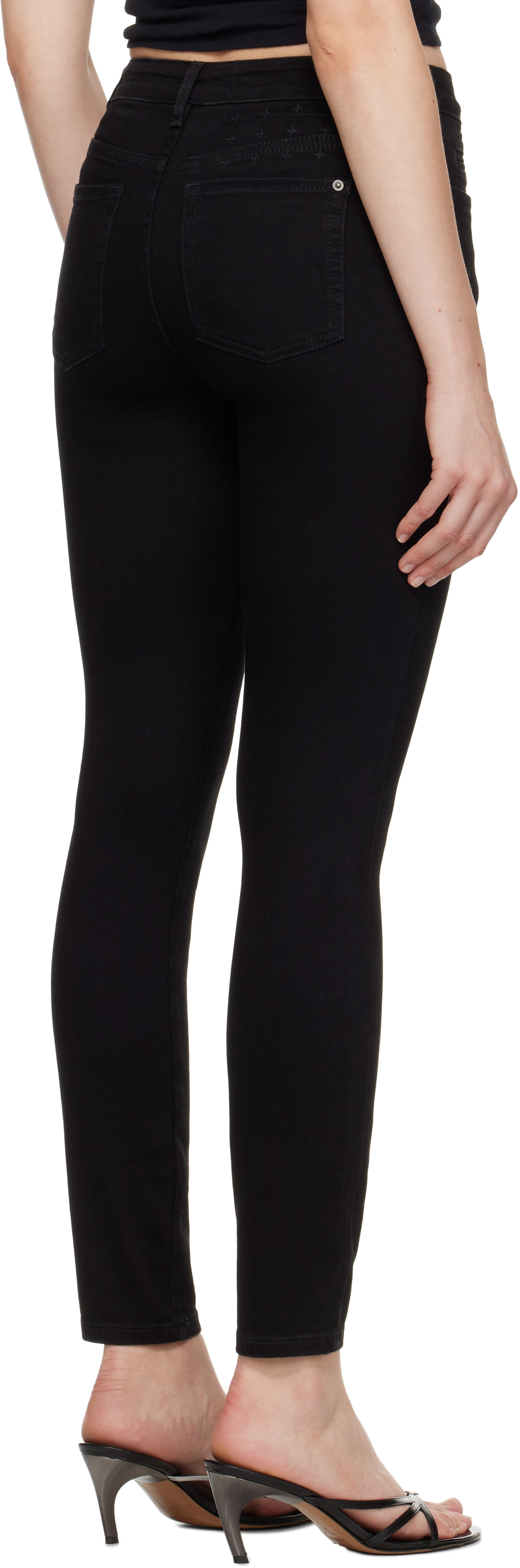 Ksubi Black Spray On Jeans In Black