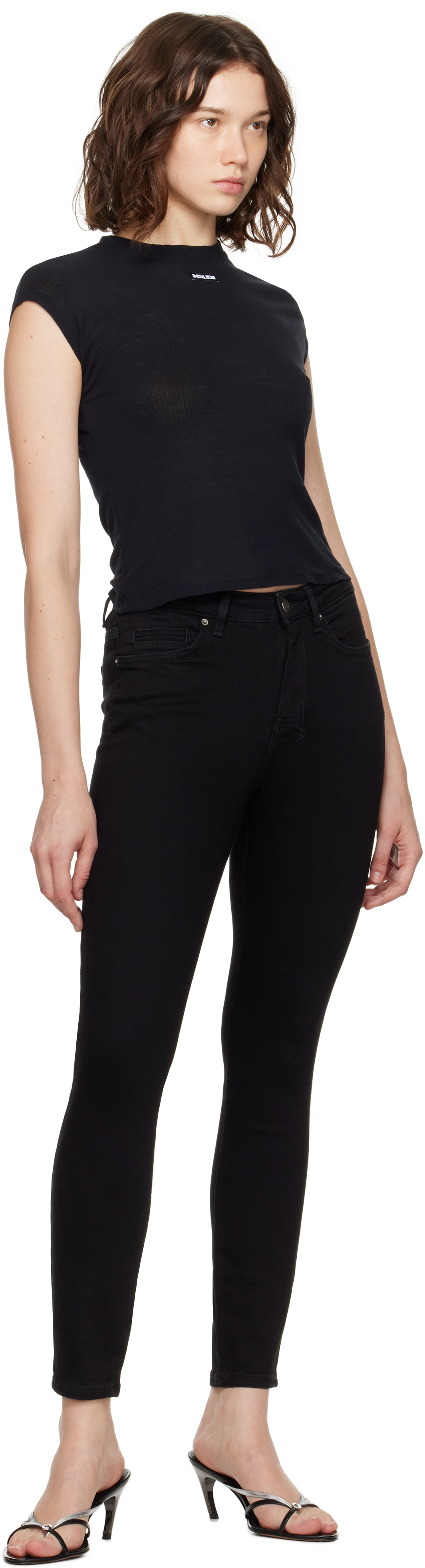 Ksubi Black Spray On Jeans In Black