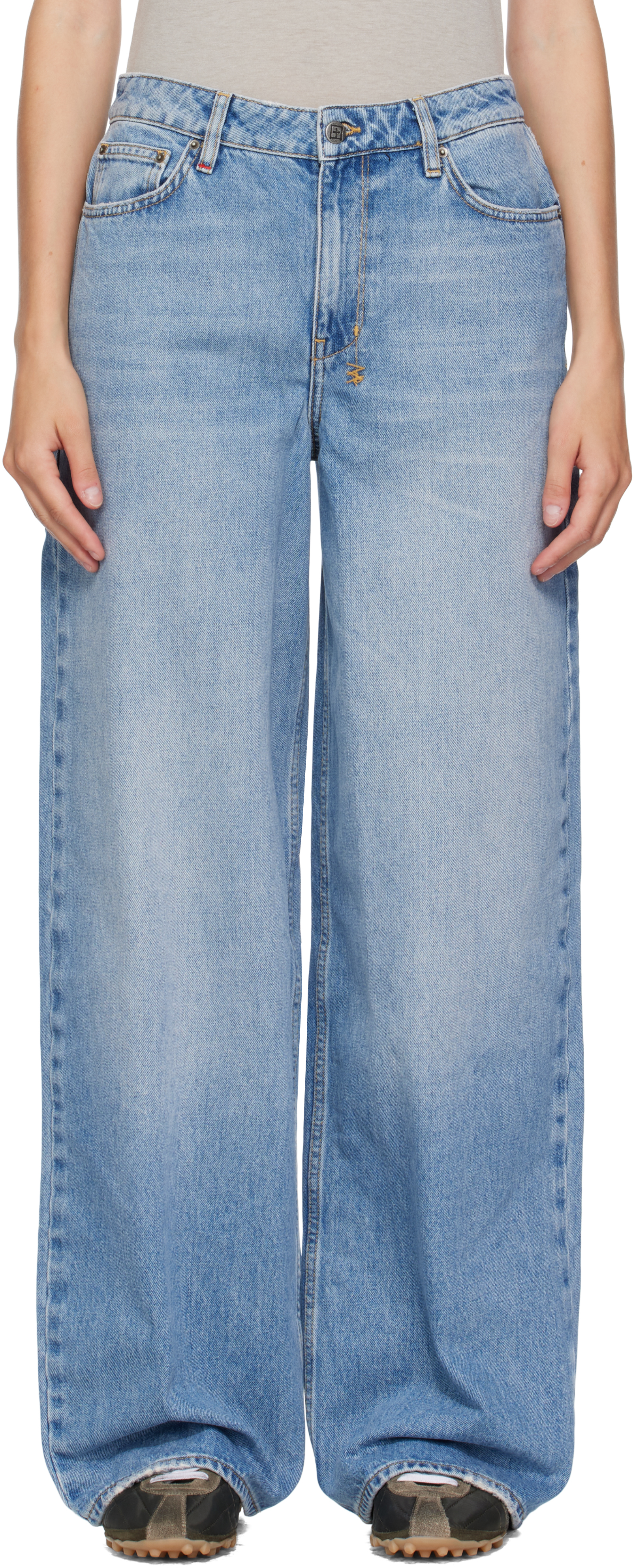 Ksubi: Blue Baggy Horizon Jeans | SSENSE