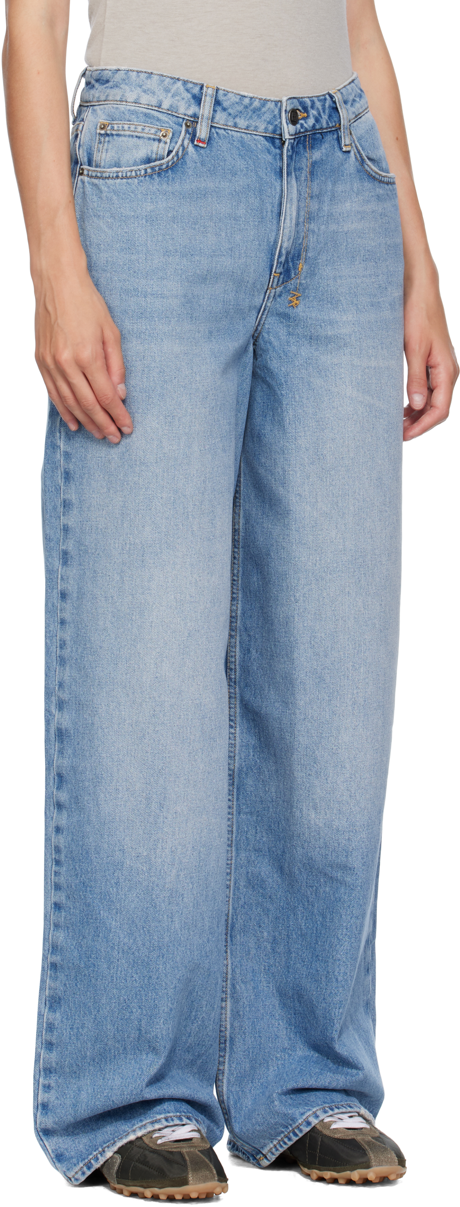 Ksubi Blue Baggy Strider Horizon Jeans In Blue