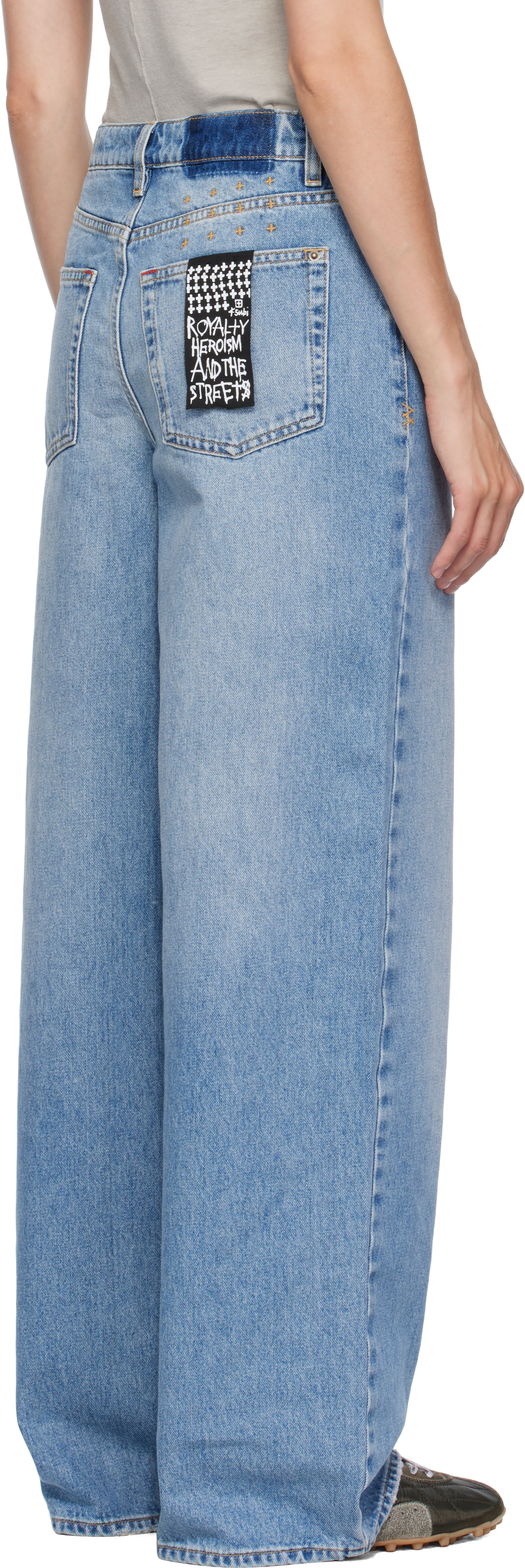 Ksubi Blue Baggy Strider Horizon Jeans In Blue