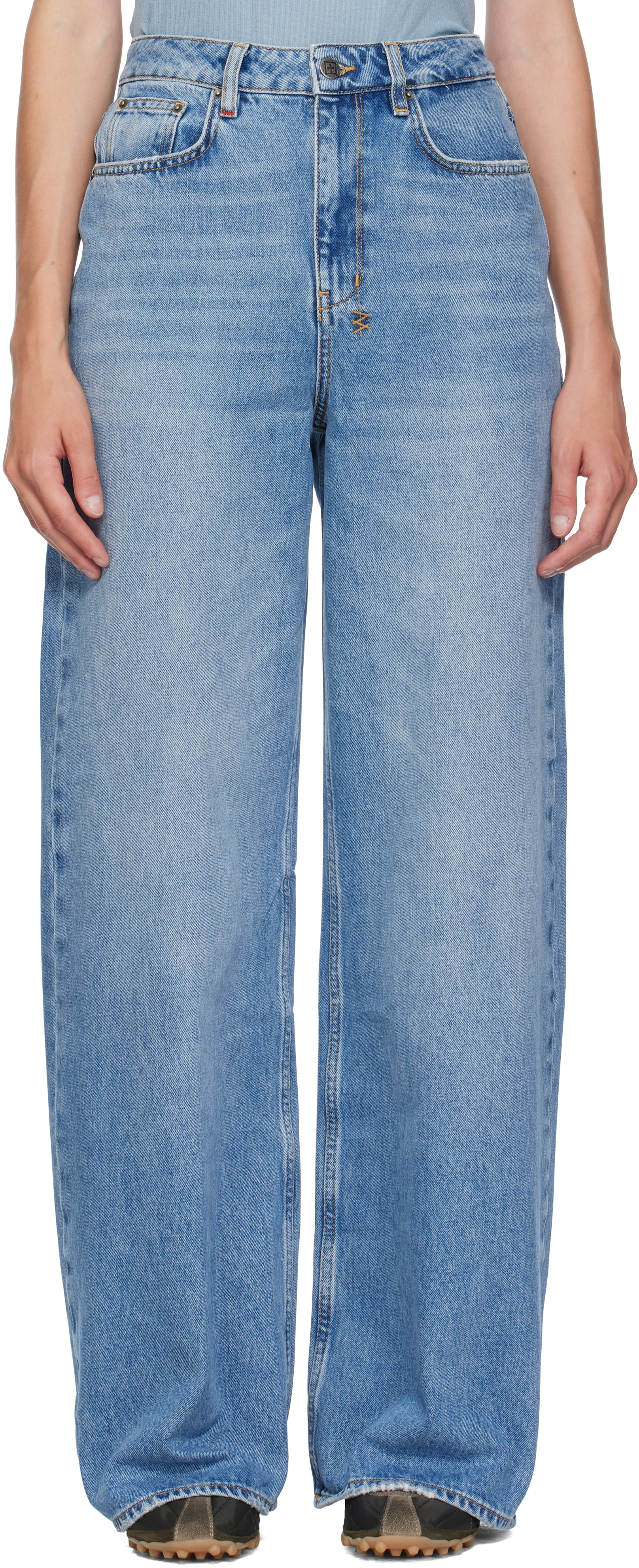 Ksubi Blue Baggy Strider Horizon Jeans In Blue