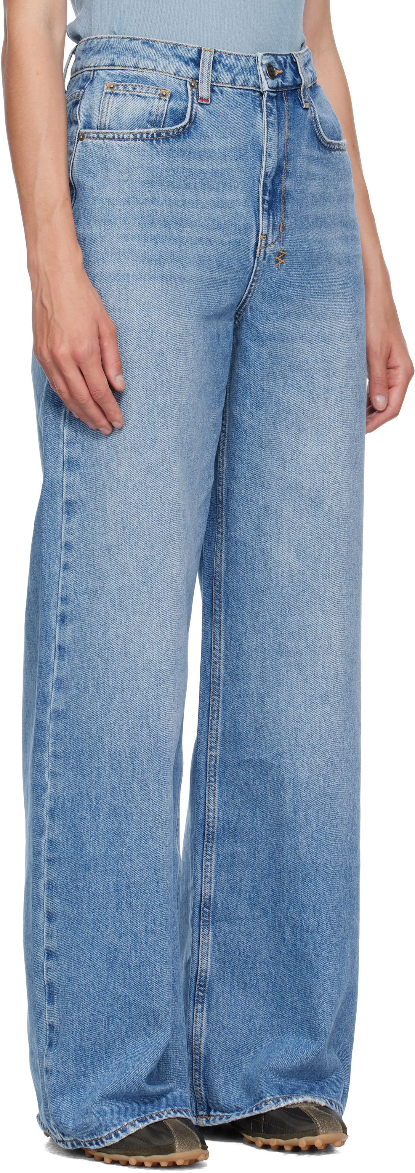 Ksubi Blue Baggy Strider Horizon Jeans In Blue