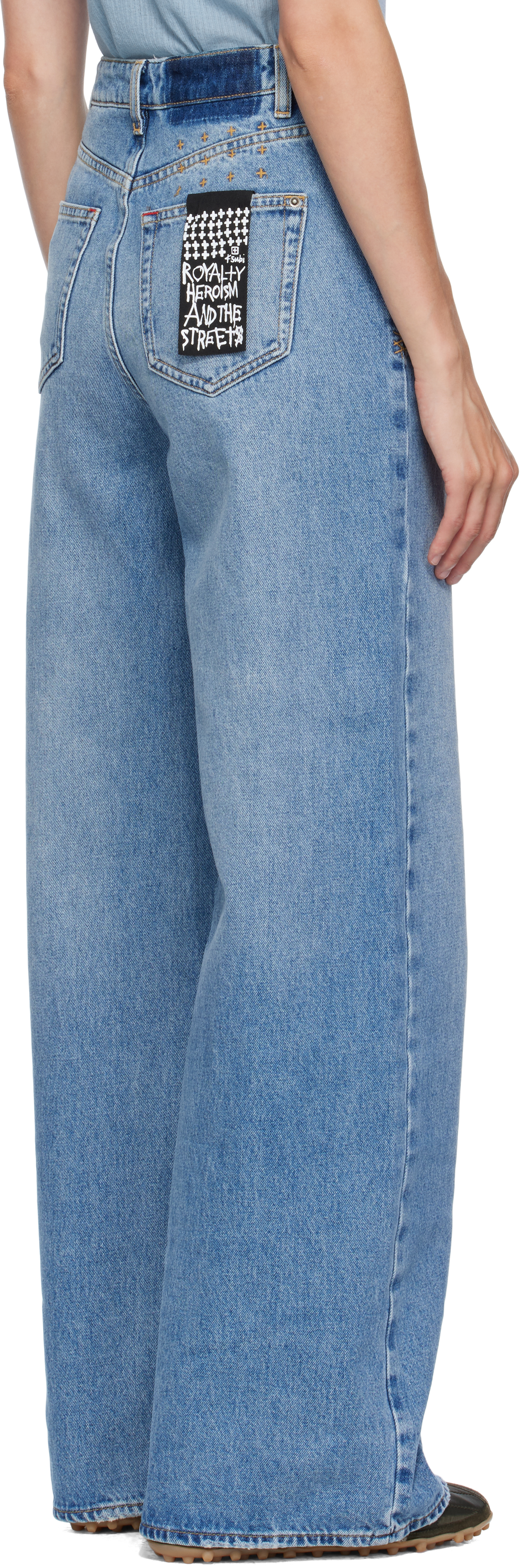 Ksubi Blue Baggy Strider Horizon Jeans In Blue