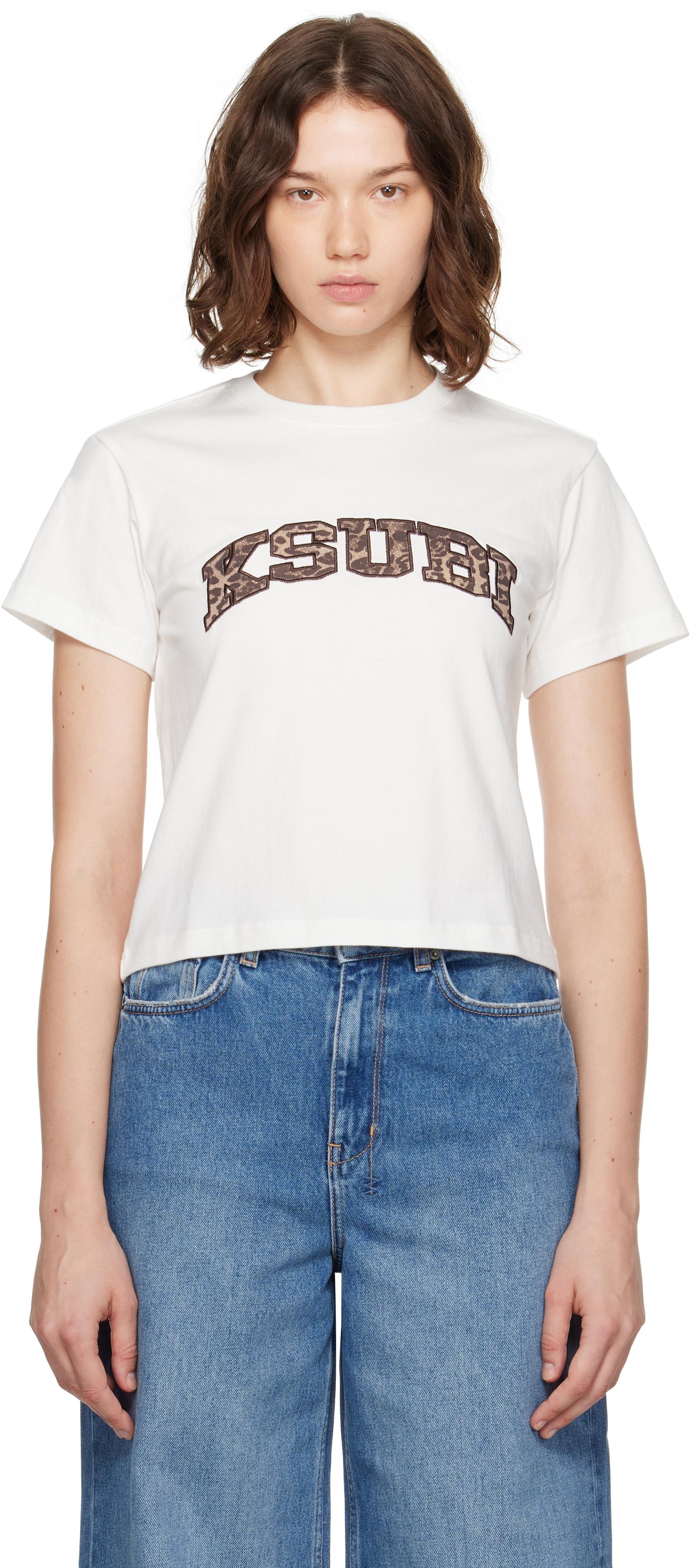 @K Ksubi: White Leo Shrunken S/S T-shirt | SSENSE Canada