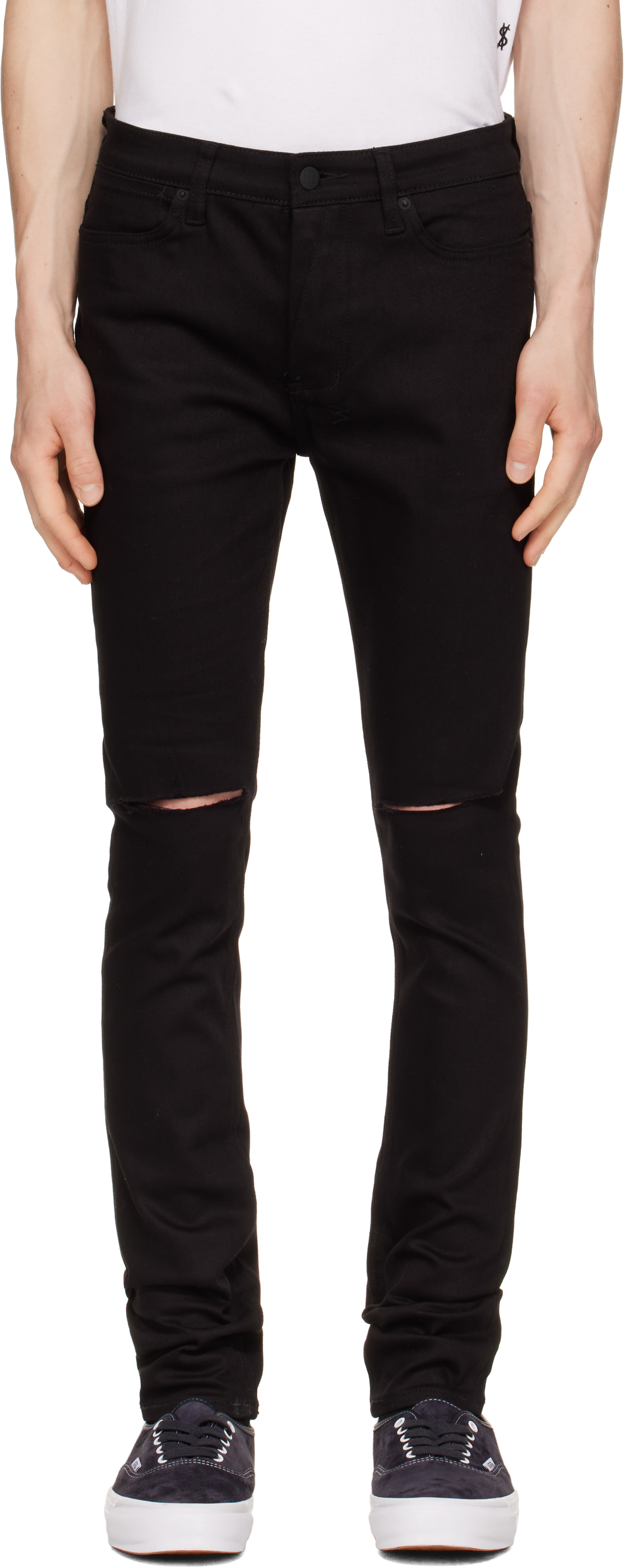 Ksubi ブラック デニム ジーンズ W29 Van Winkle Skinny Leg Jean - Stencil Black | Ksubi ++