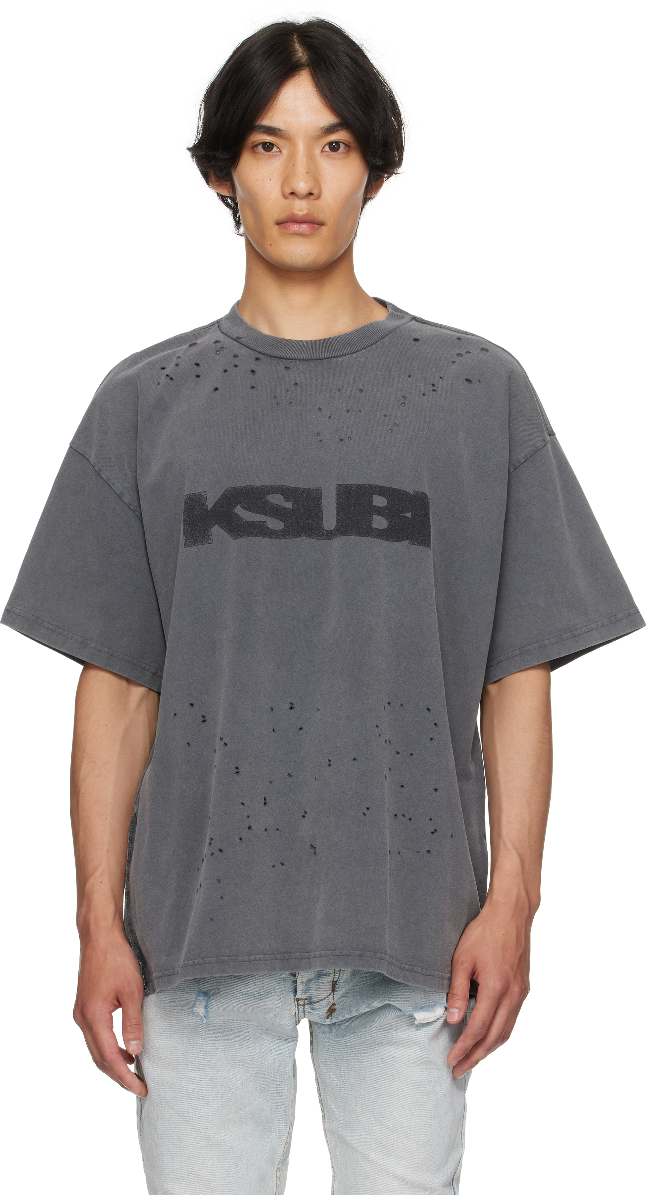Gray Blasted Ekcess S/S T-shirt