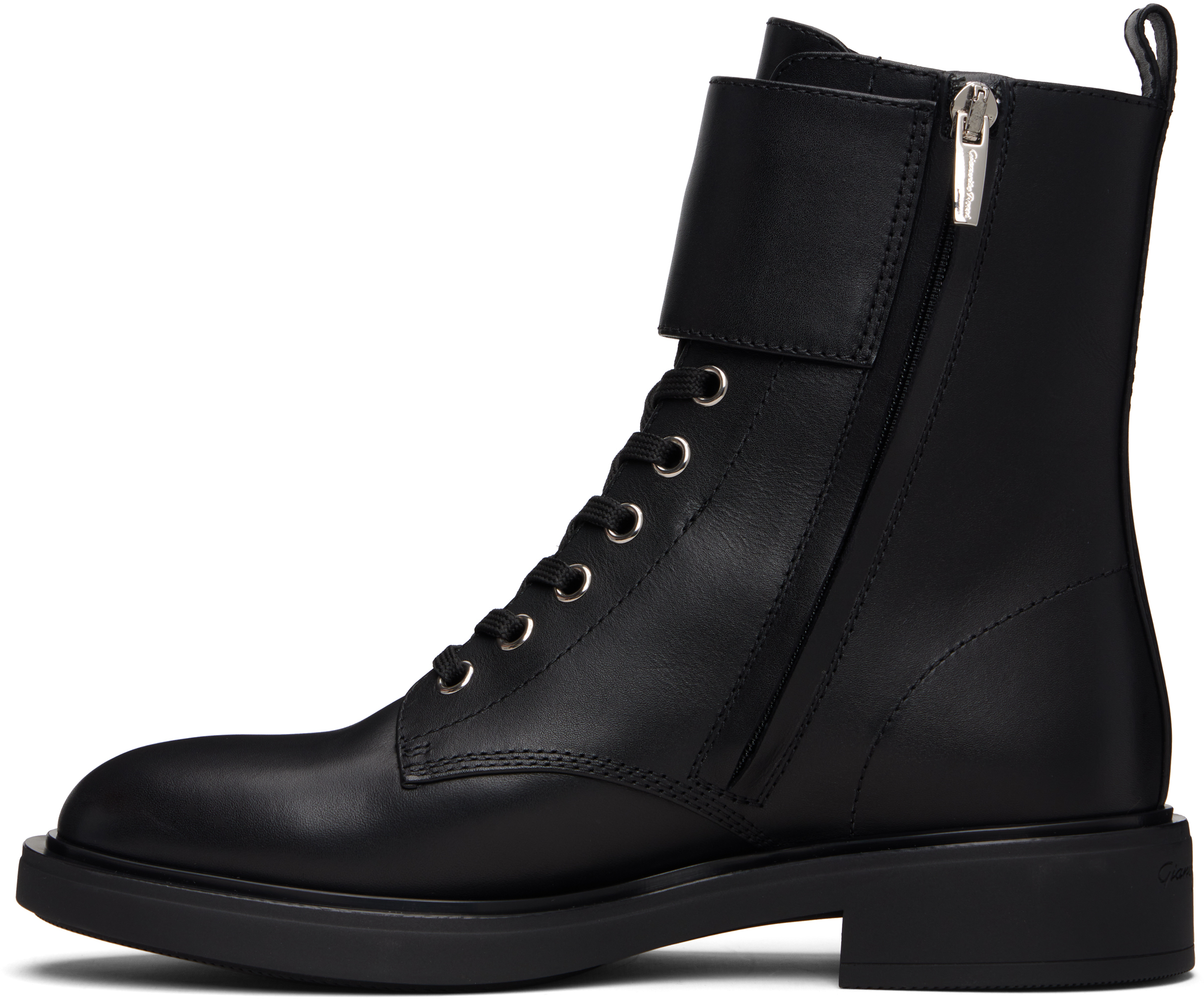 Gianvito Rossi Ankle Boots With Buckle And Round Toe In Black