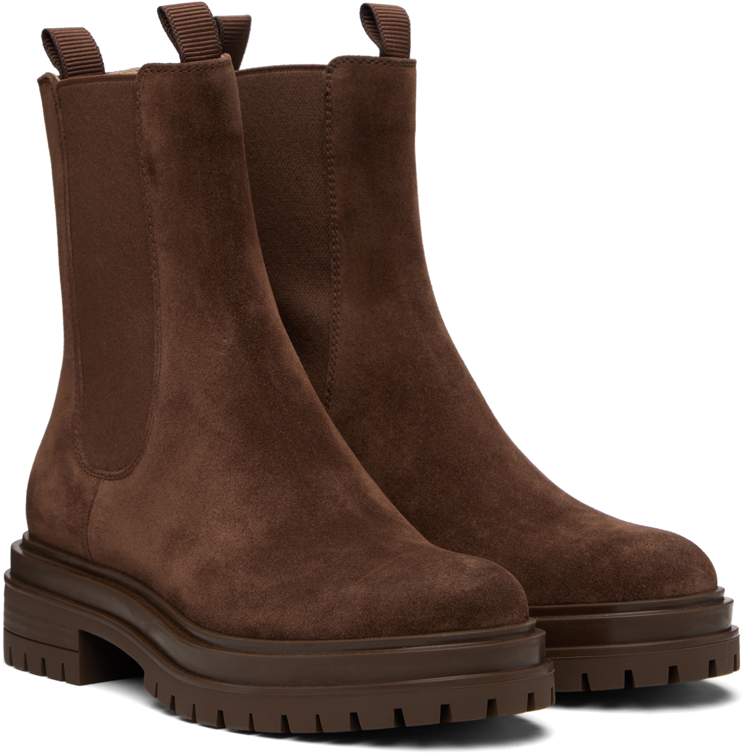Gianvito Rossi Chester Chelsea Boots In Brown