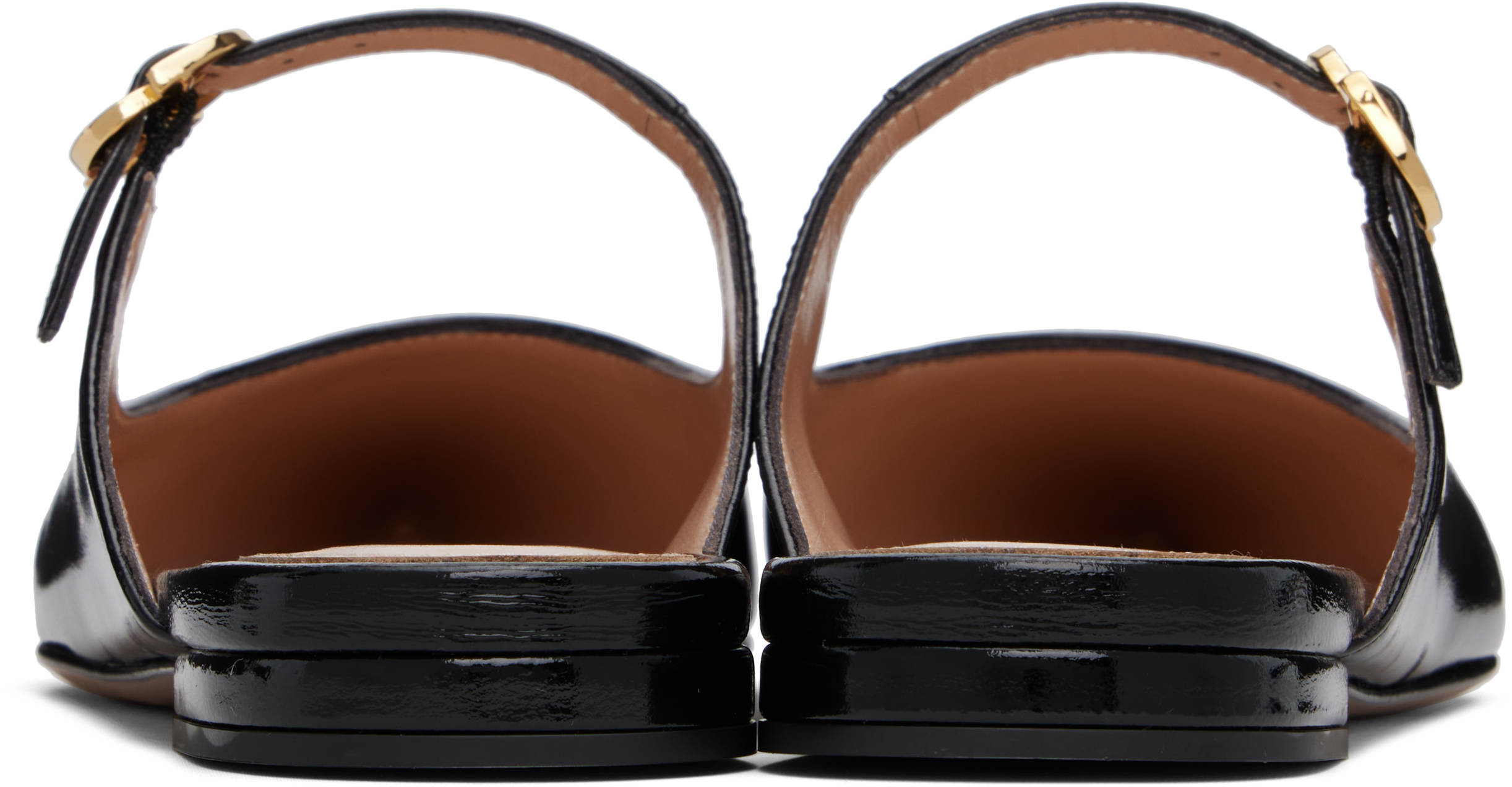Gianvito Rossi Black Ribbon Jane Slide Loafers In Black