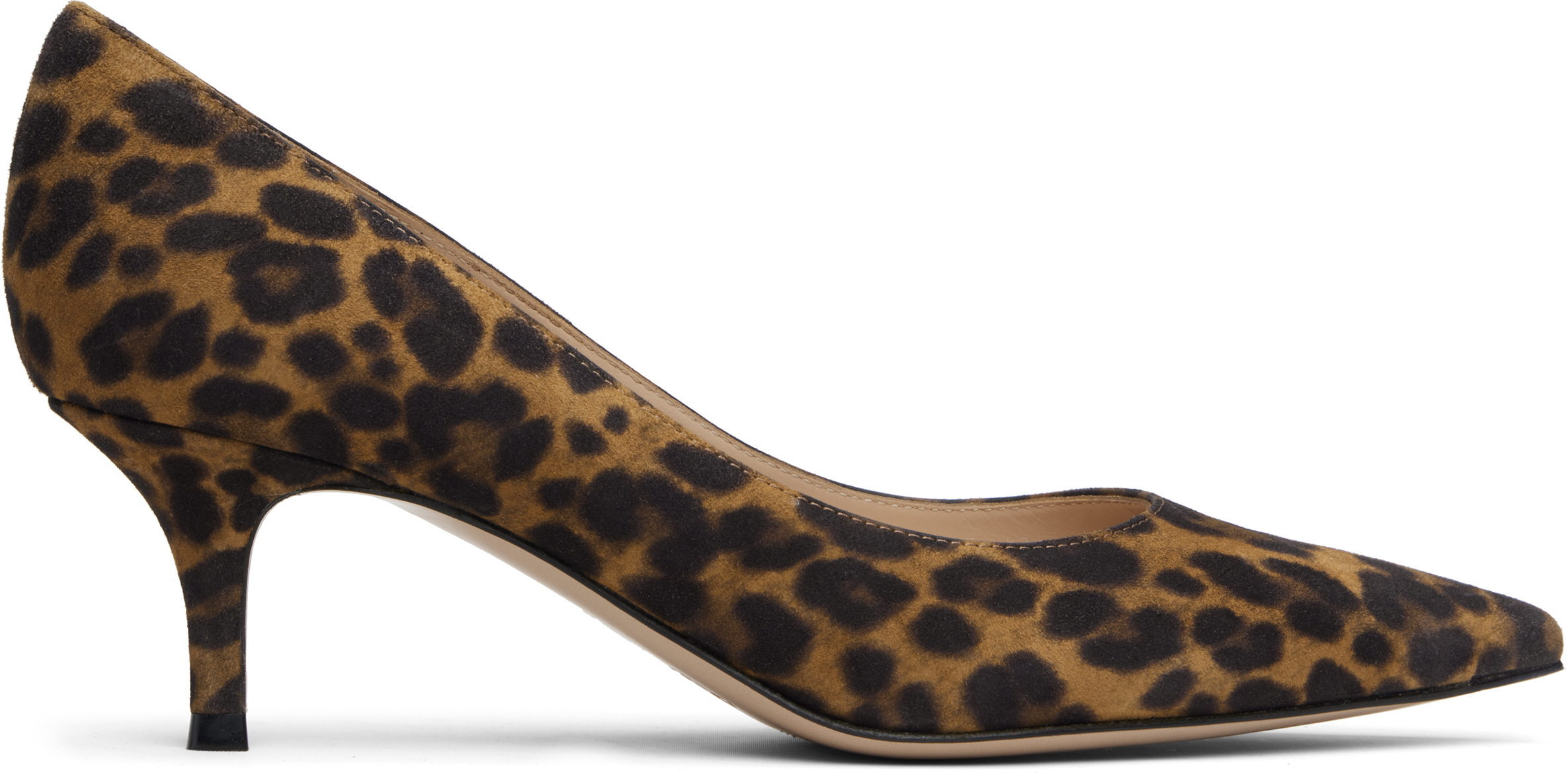 Beige & Brown Gianvito 55 Heels by Gianvito Rossi on Sale