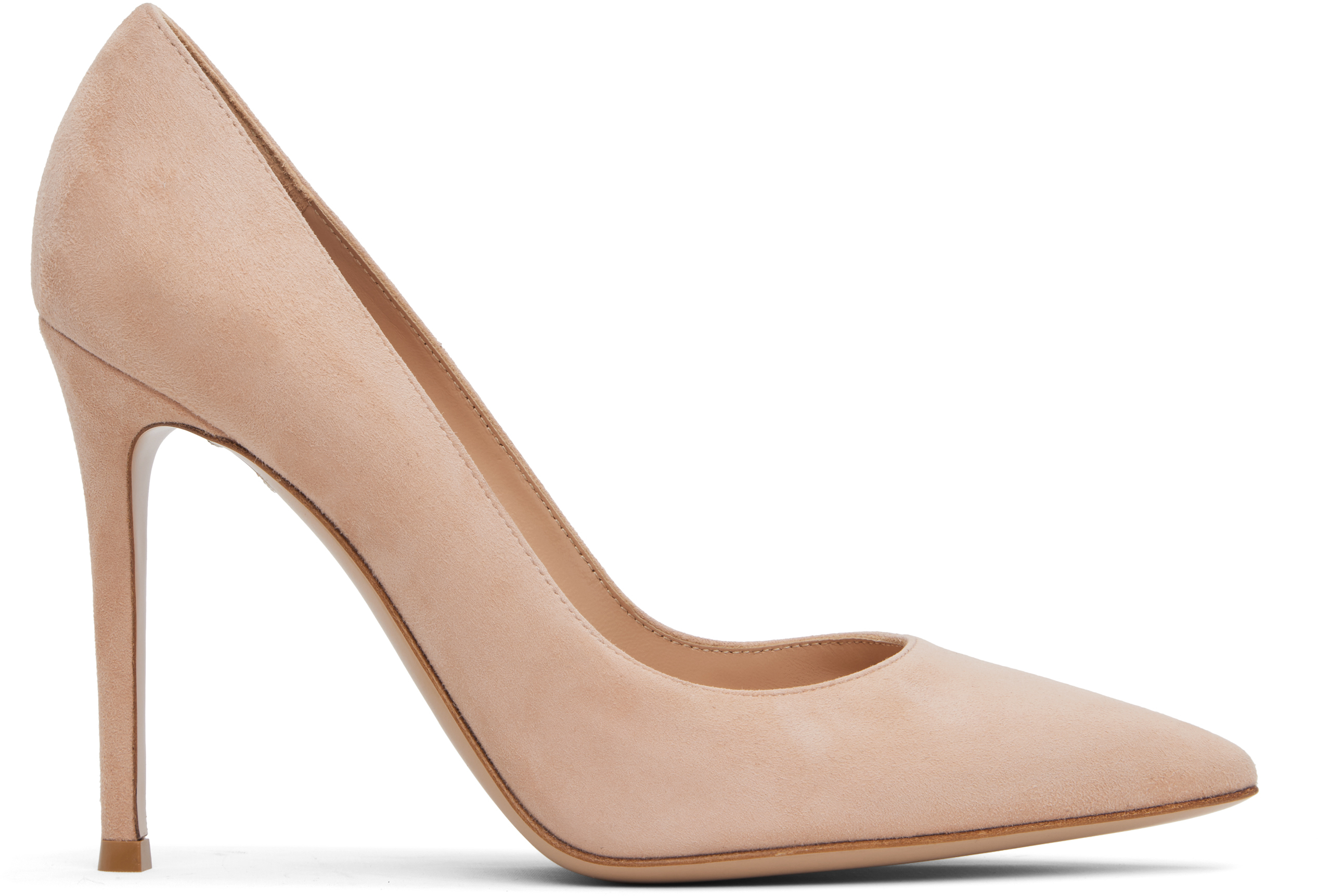 Gianvito Rossi Pink Gianvito 105 Heels In Peach