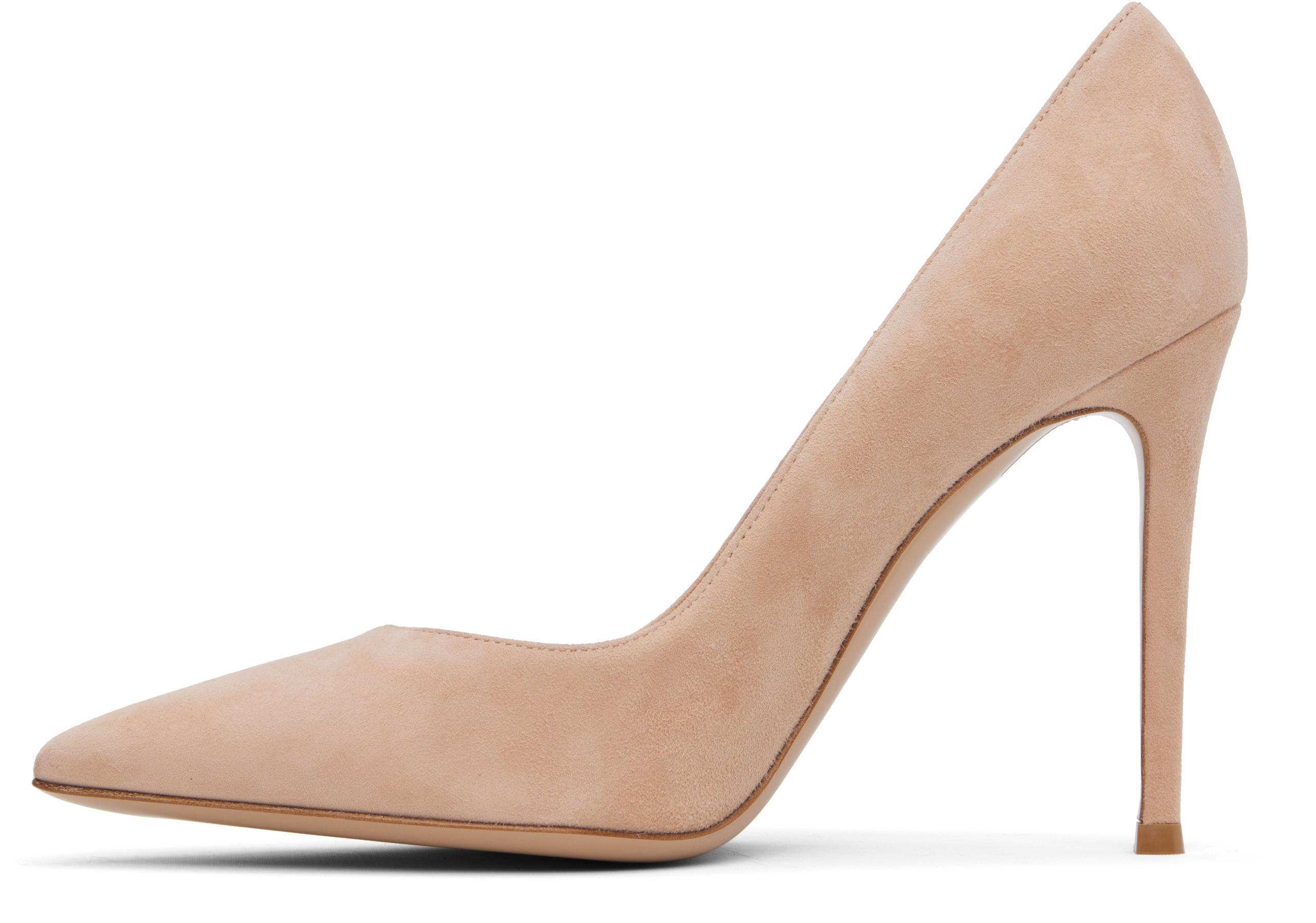 Gianvito Rossi Pink Gianvito 105 Heels In Peach