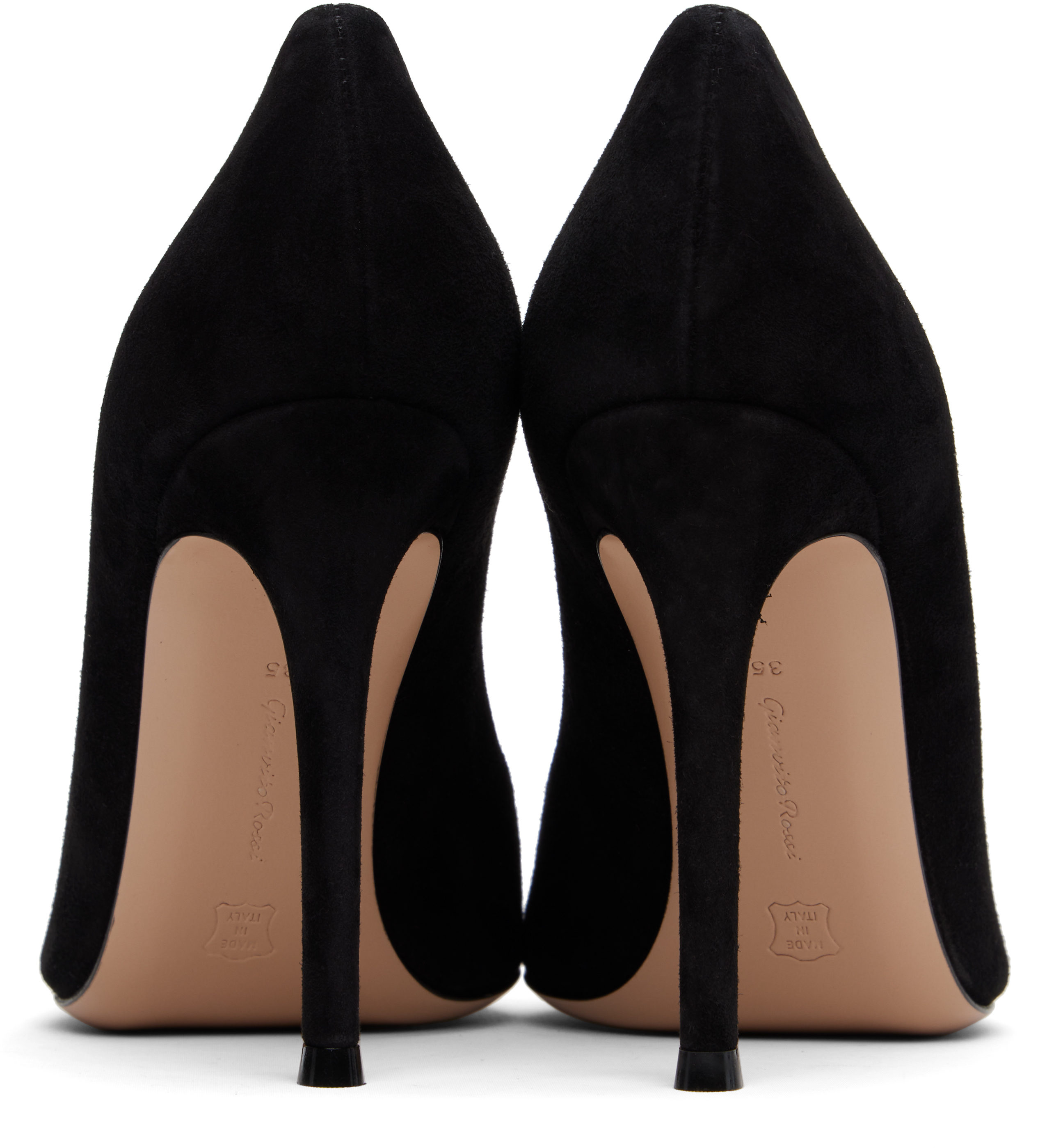 Gianvito Rossi 105 Pointed Toe Stiletto Pumps In Black