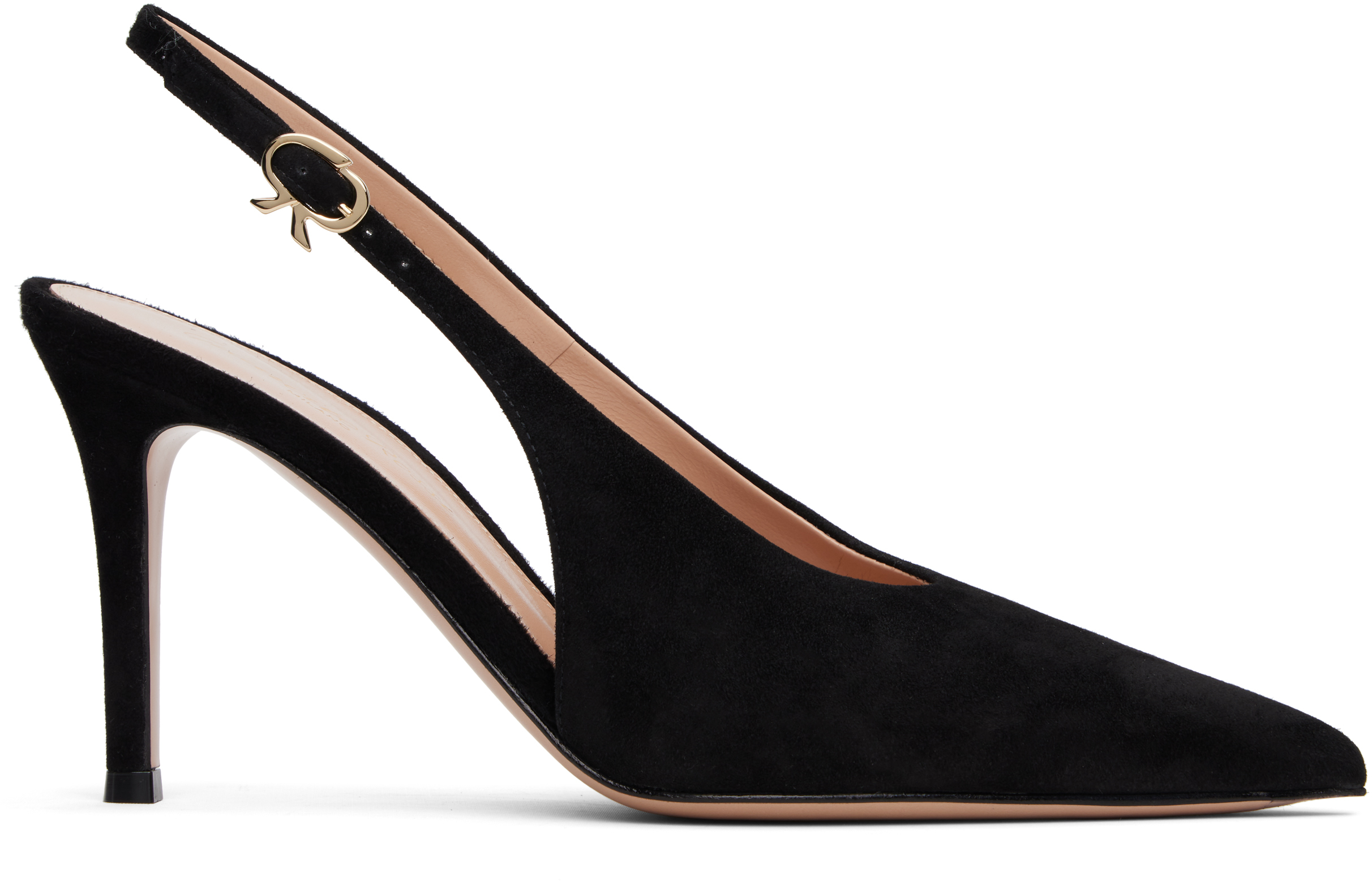 Black Robbie Sling Heels