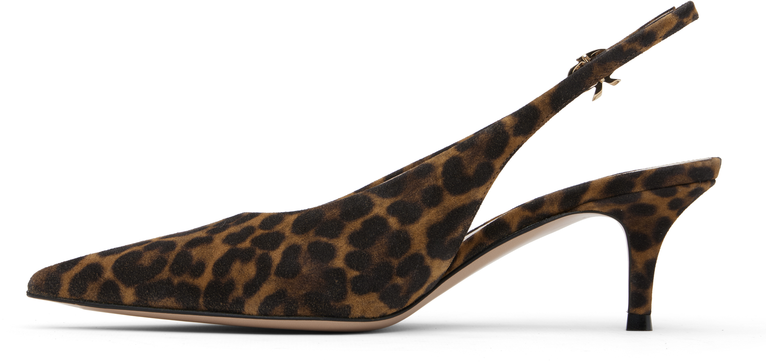 Gianvito Rossi Brown & Black Robbie Sling 55 Heels In Brown