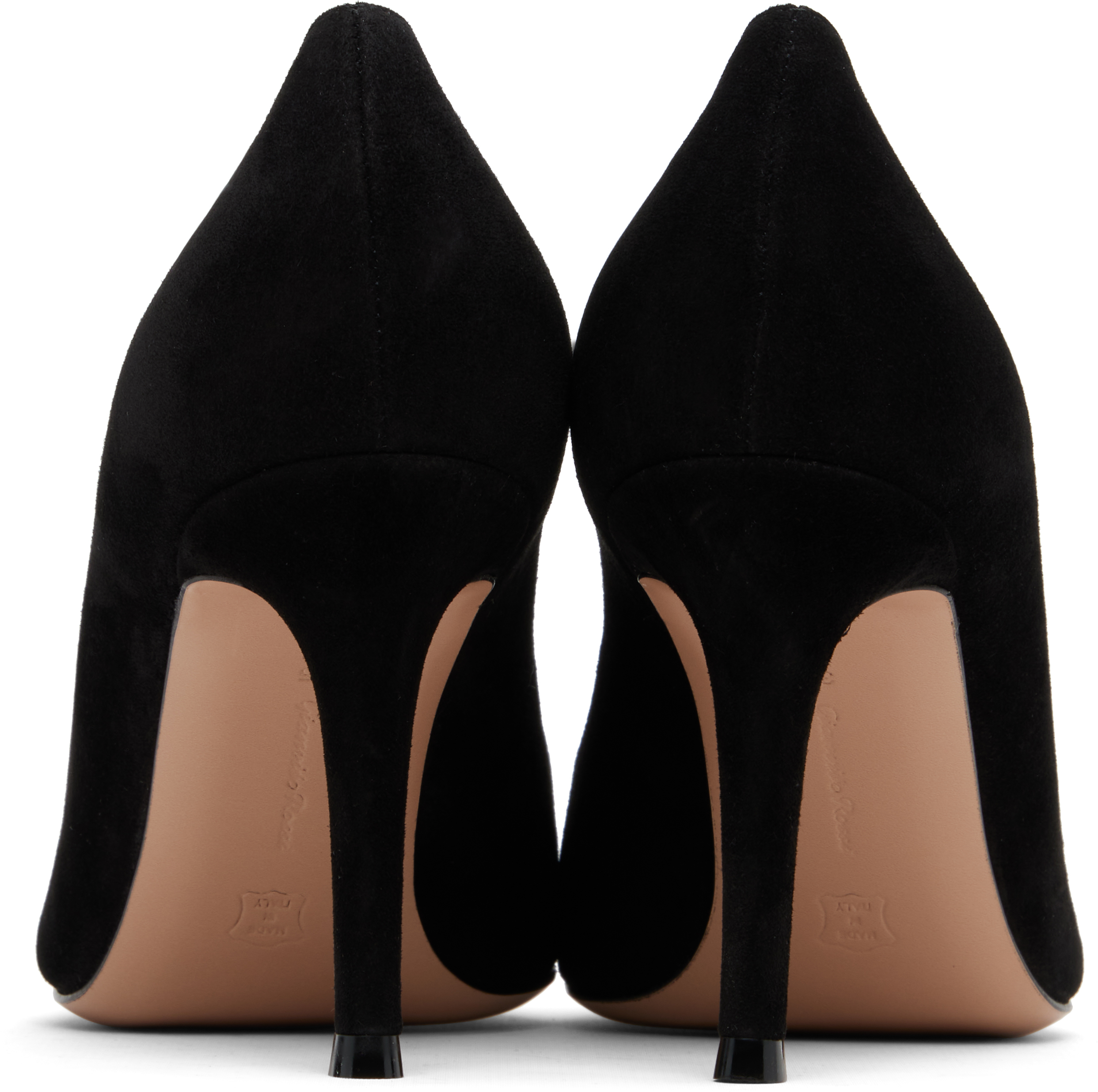 Gianvito Rossi Gianvito 105 Pointed Toe Pumps In Black Leather In Black