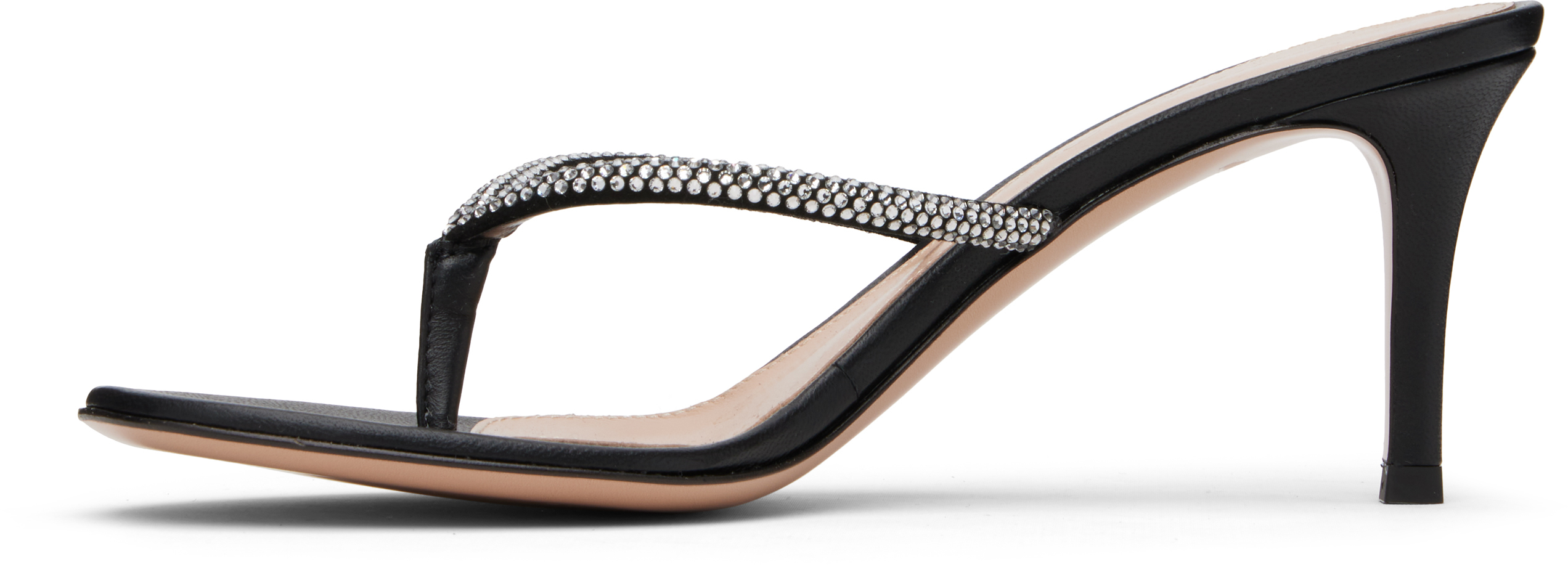 Gianvito Rossi India Thong 70 High-heeled Sandals In Black