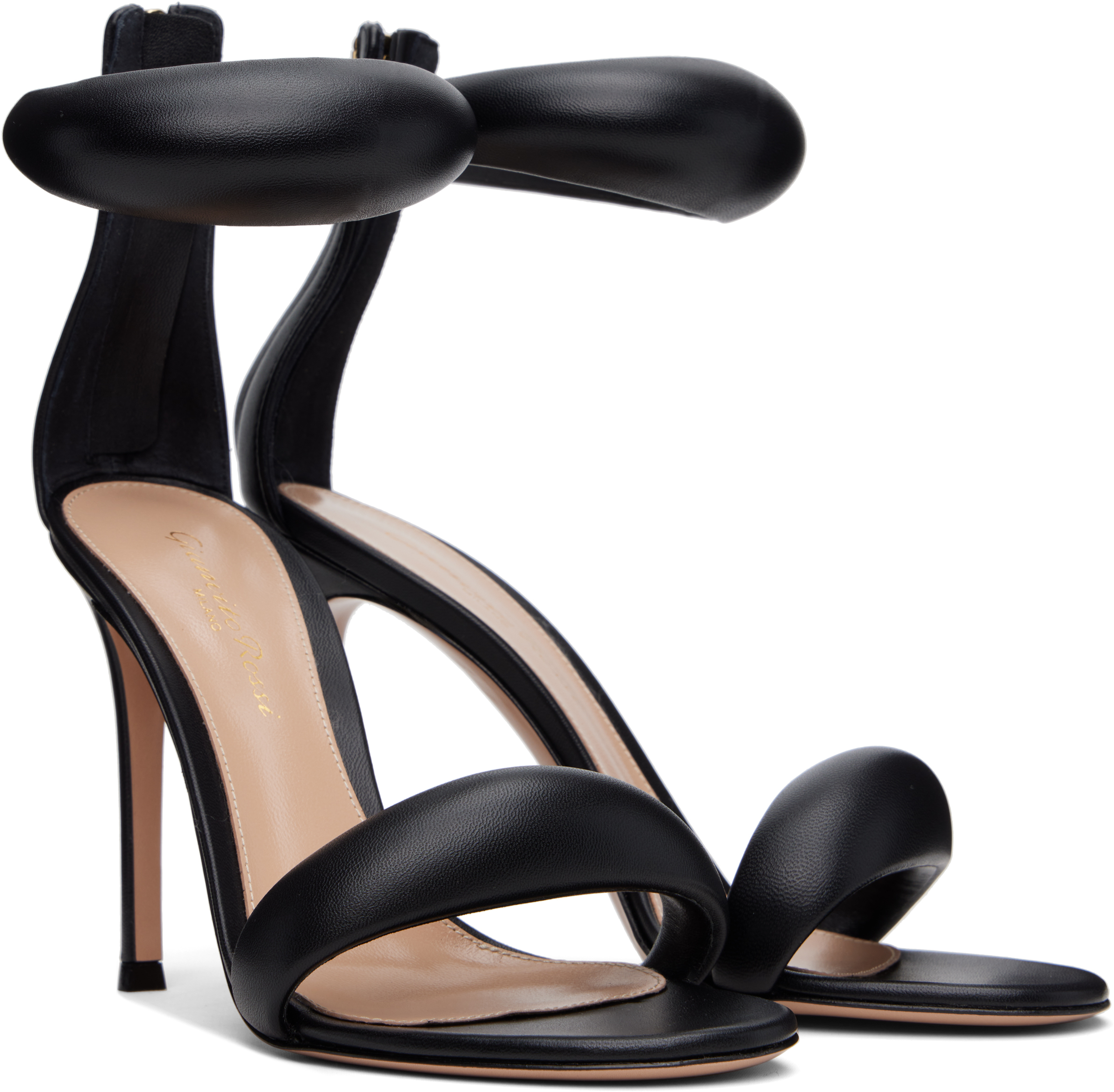 Gianvito Rossi Bijoux 105mm Leather Sandals In Black