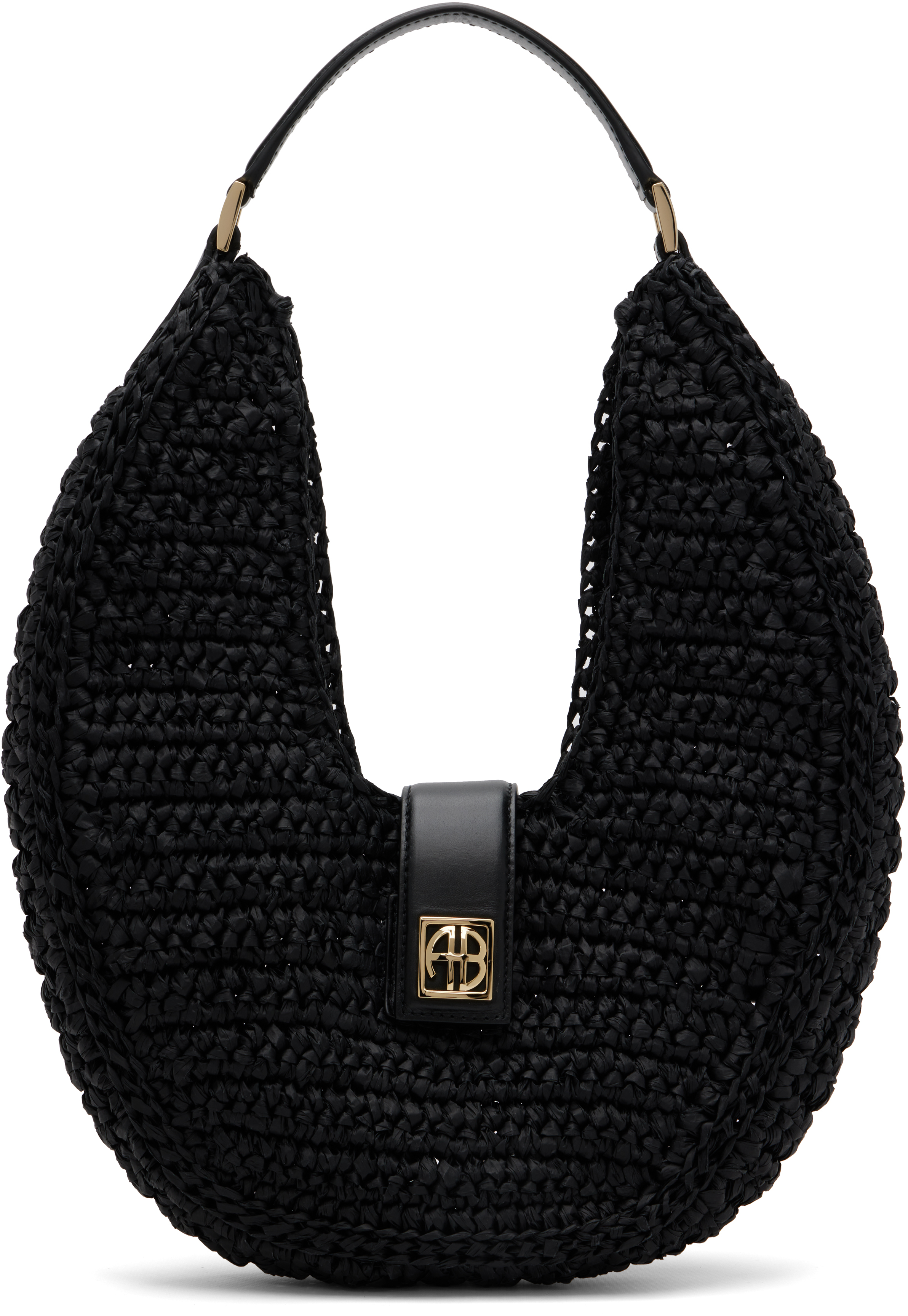Black Lou Monogram Bag