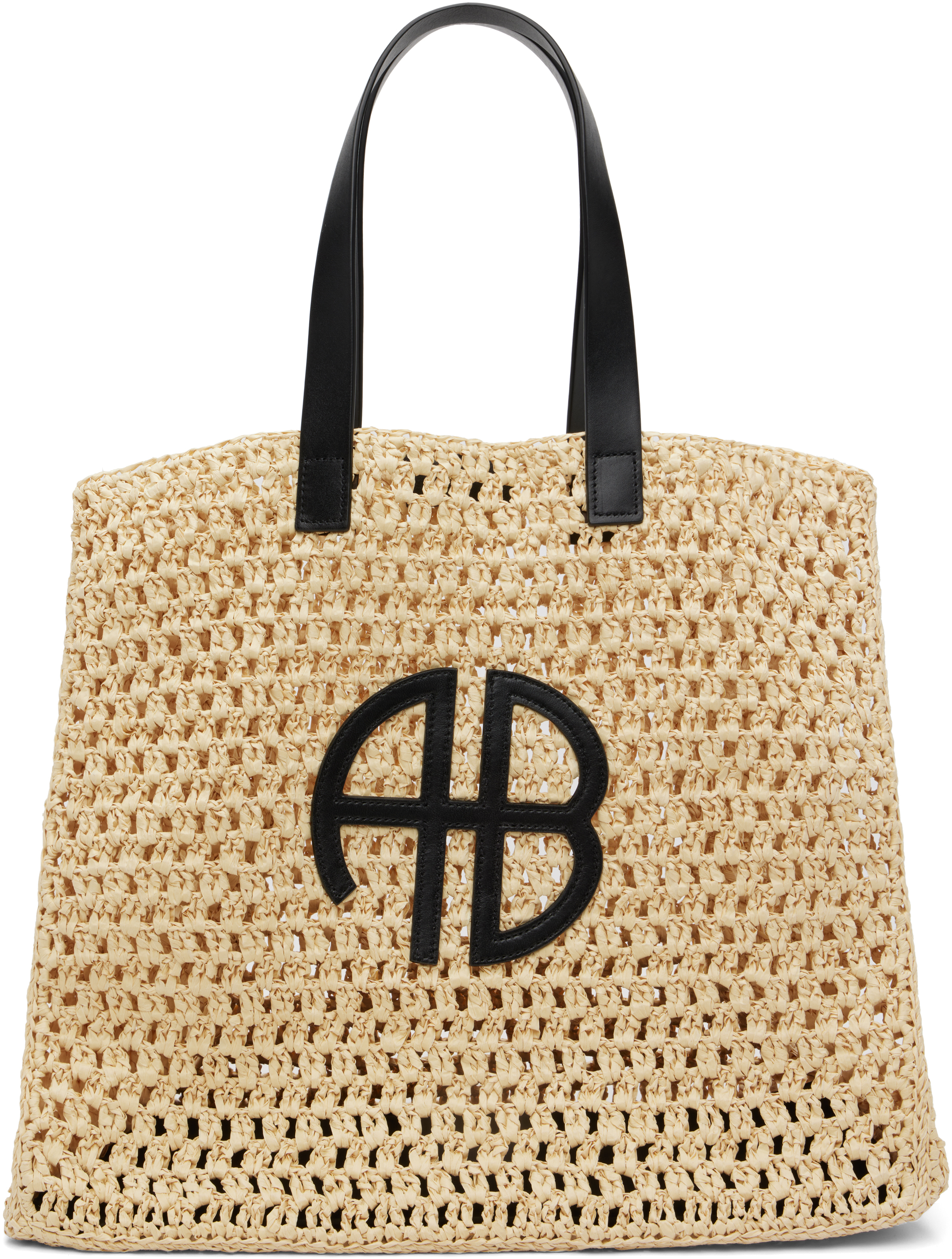 Beige & Black Large Rio Tote