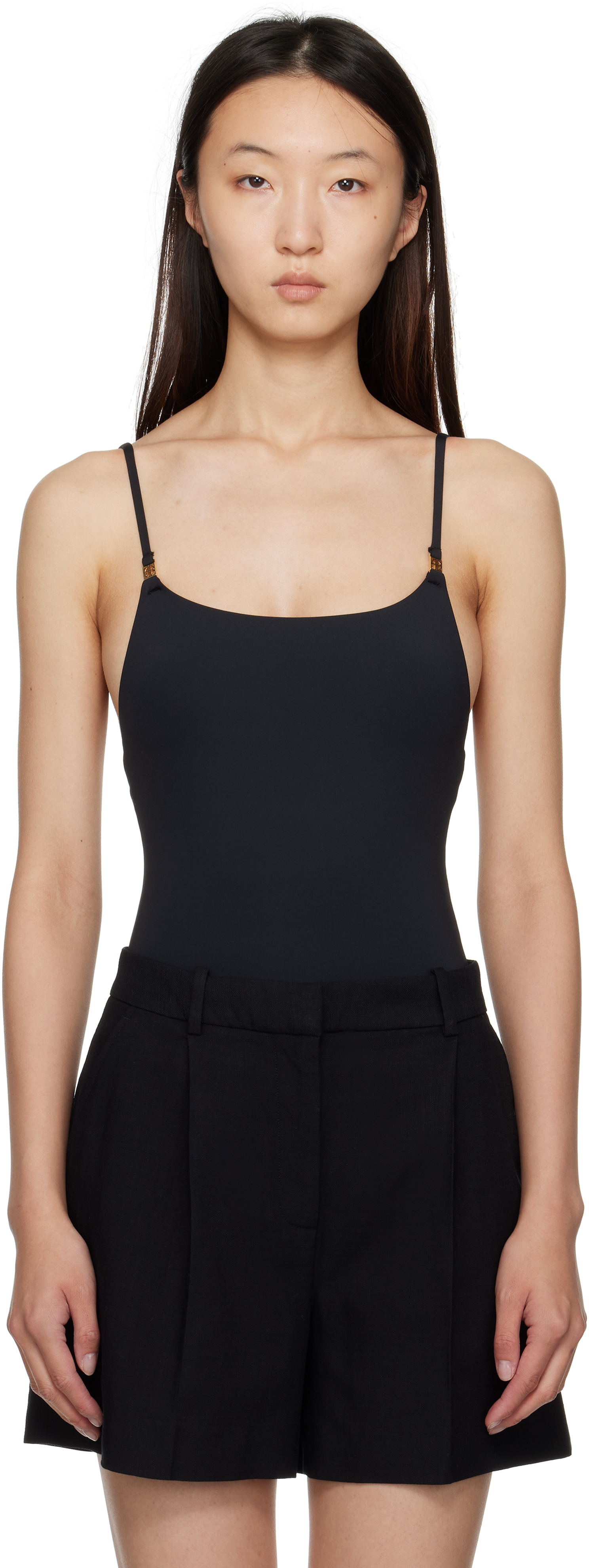 Anine Bing Black Vesta Swimsuit In Black