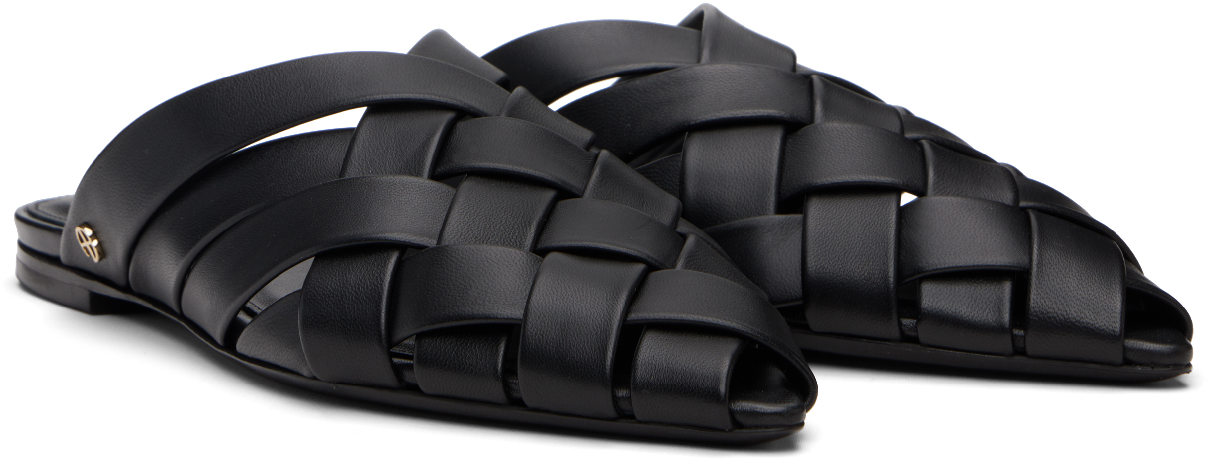 Anine Bing Eve Mules In Black