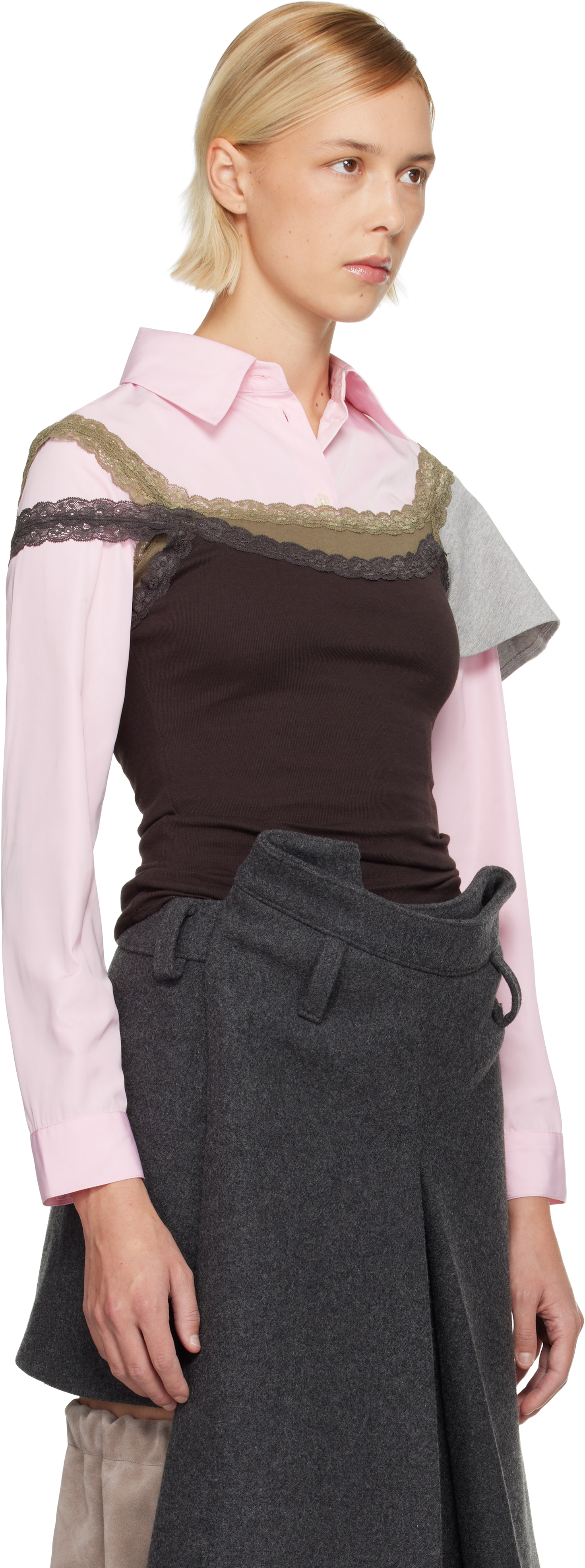 August Barron Brown Double Tank Top