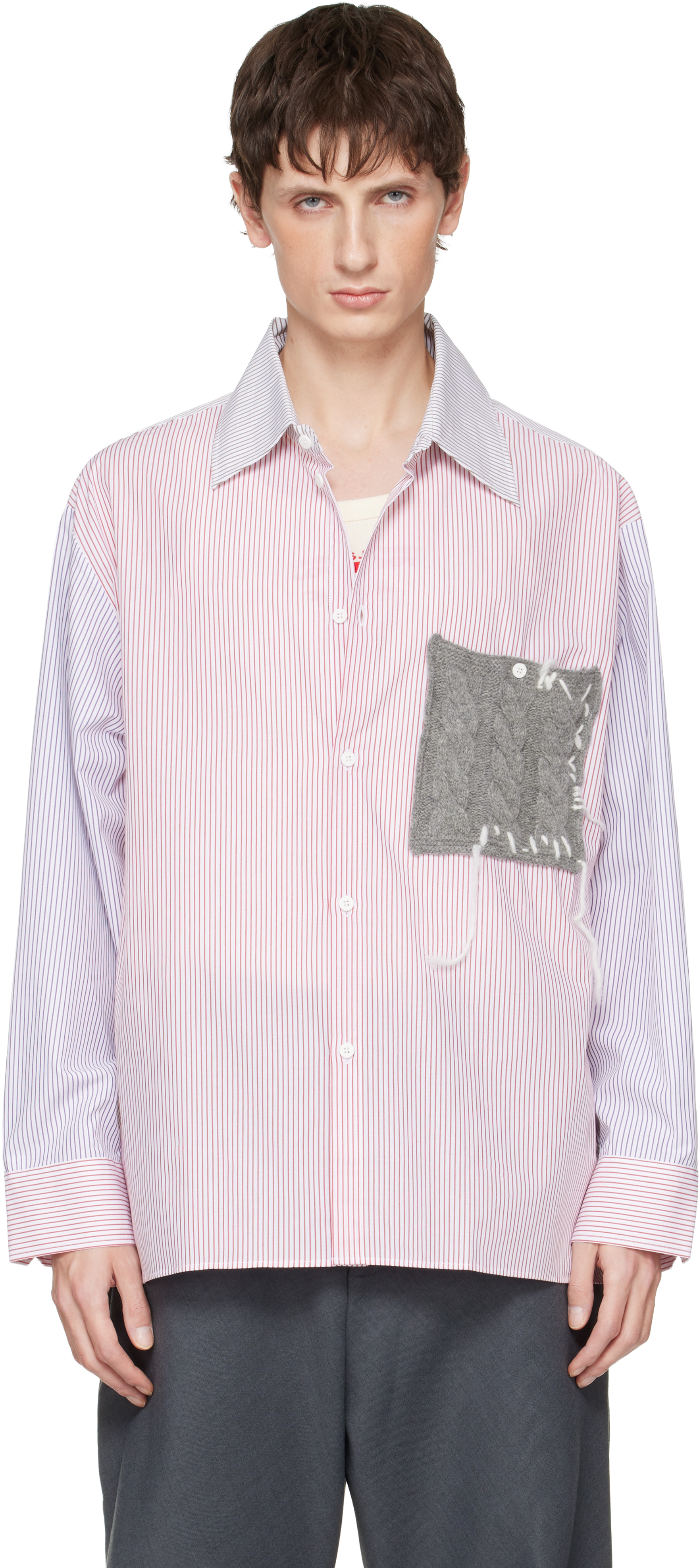 Charles Jeffrey LOVERBOYのマルチカラー オーバーサイズ ニットパッチ