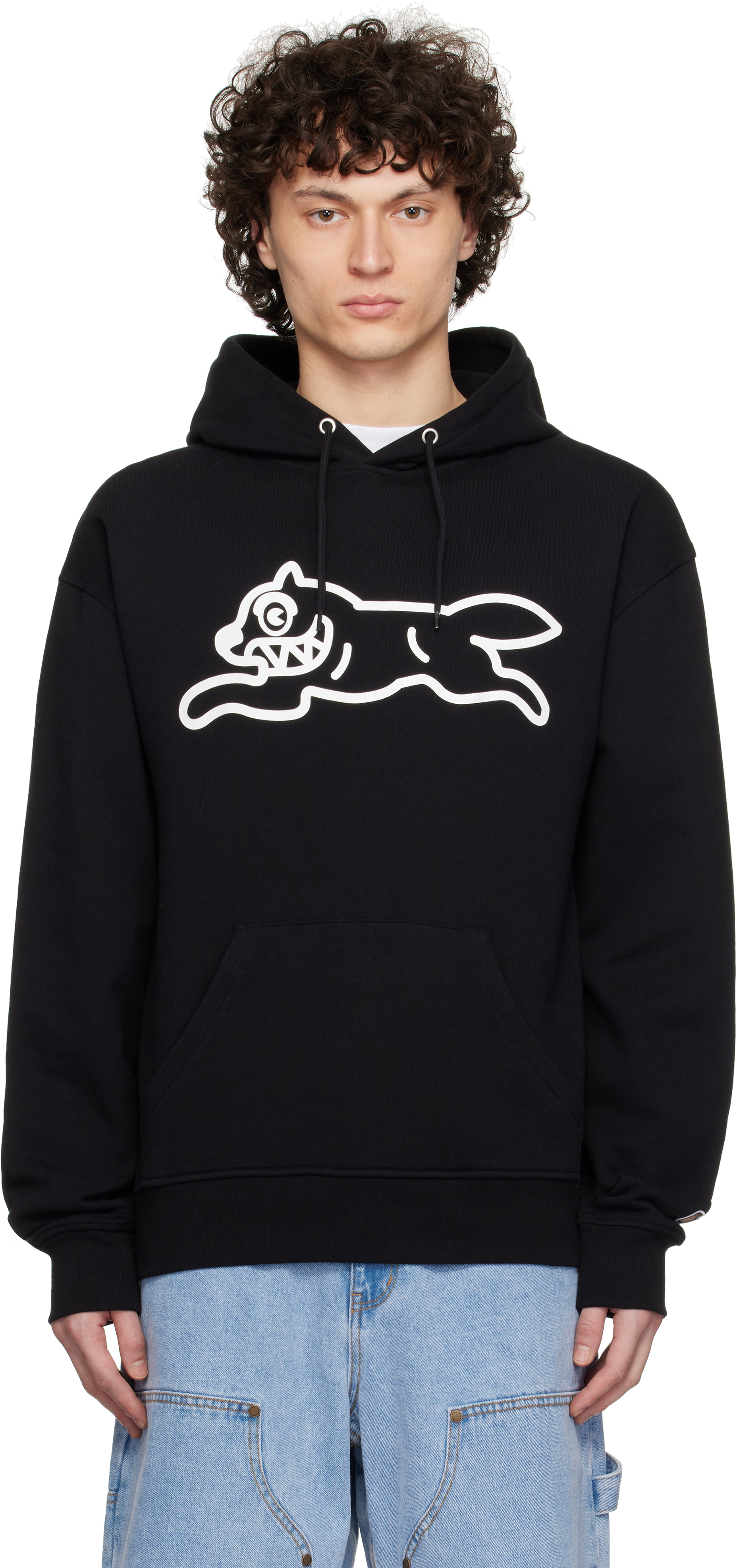 ICECREAM BLACK RUNNING DOG POPOVER HOODIE